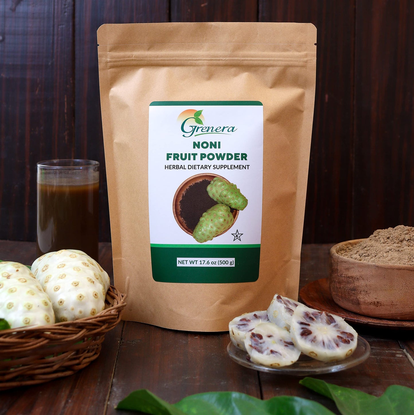 Grenera Organic Noni Fruit Powder, 16 Ounce