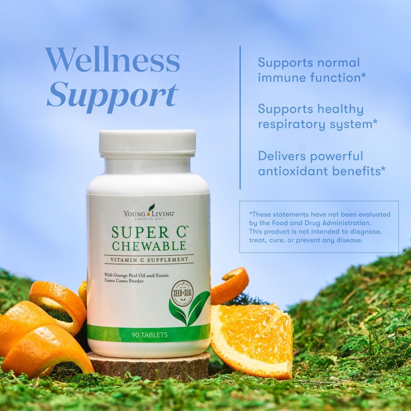 Young Living Super C Chewable Tablets, 90 Count