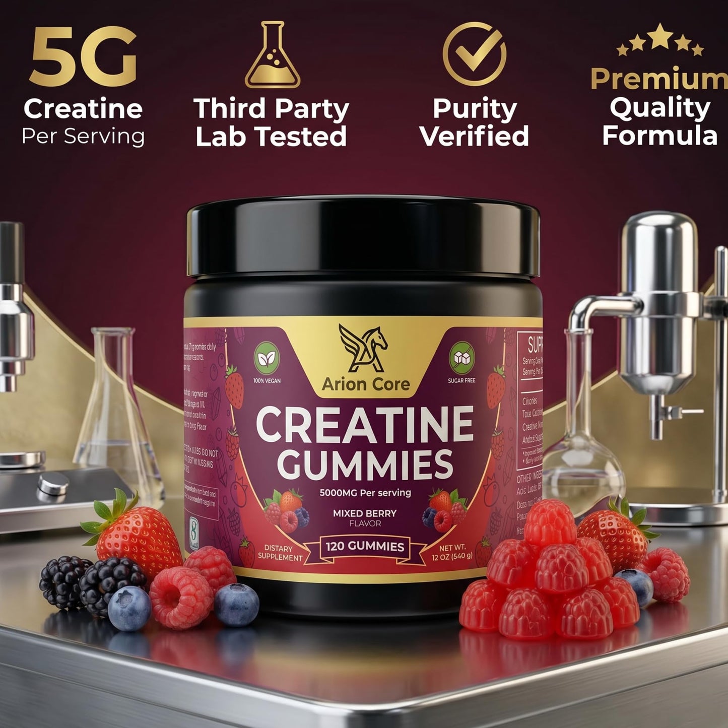 Arion Core Creatine Gummies 60 Gummies