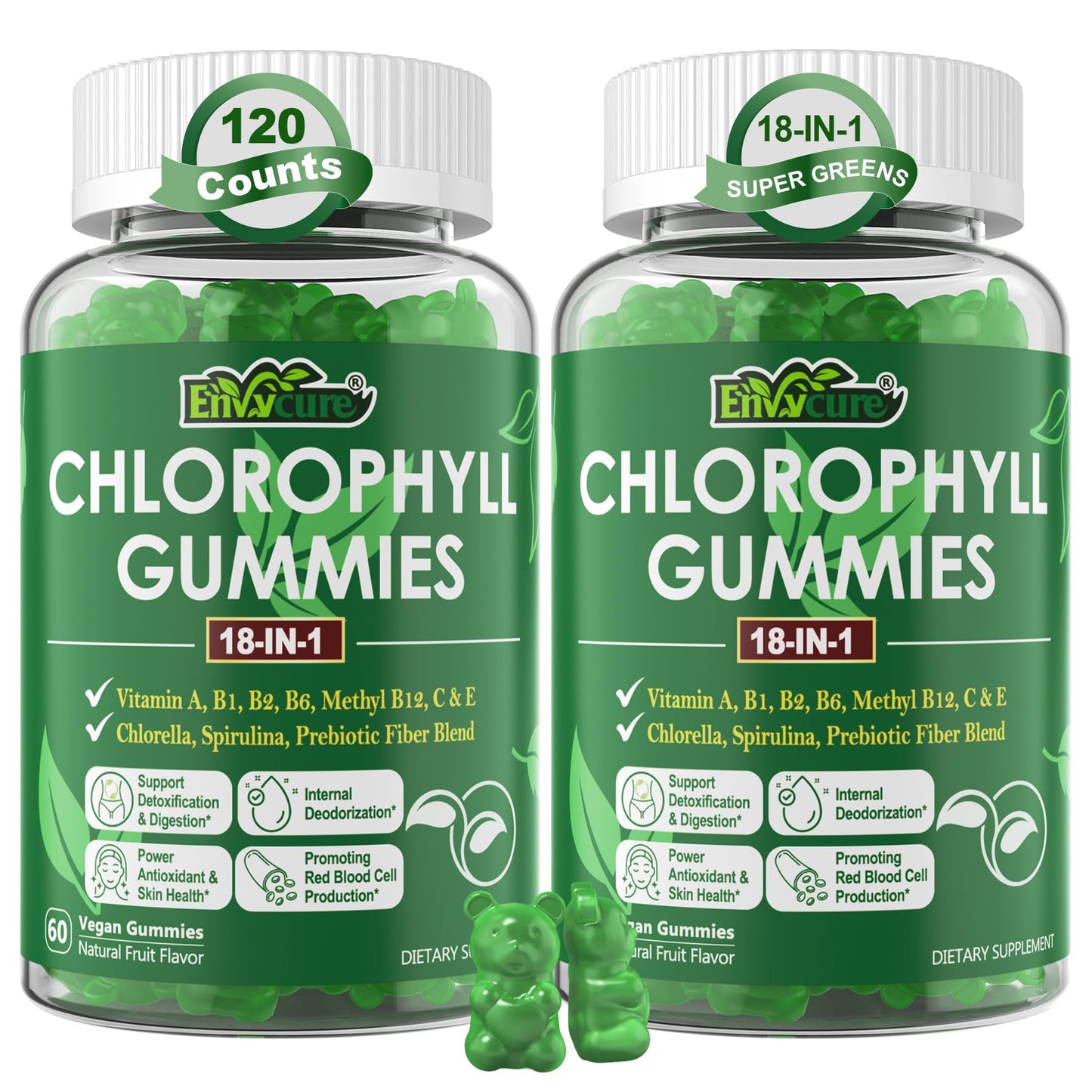 EnvyCure Chlorophyll Gummies 120 Gummies