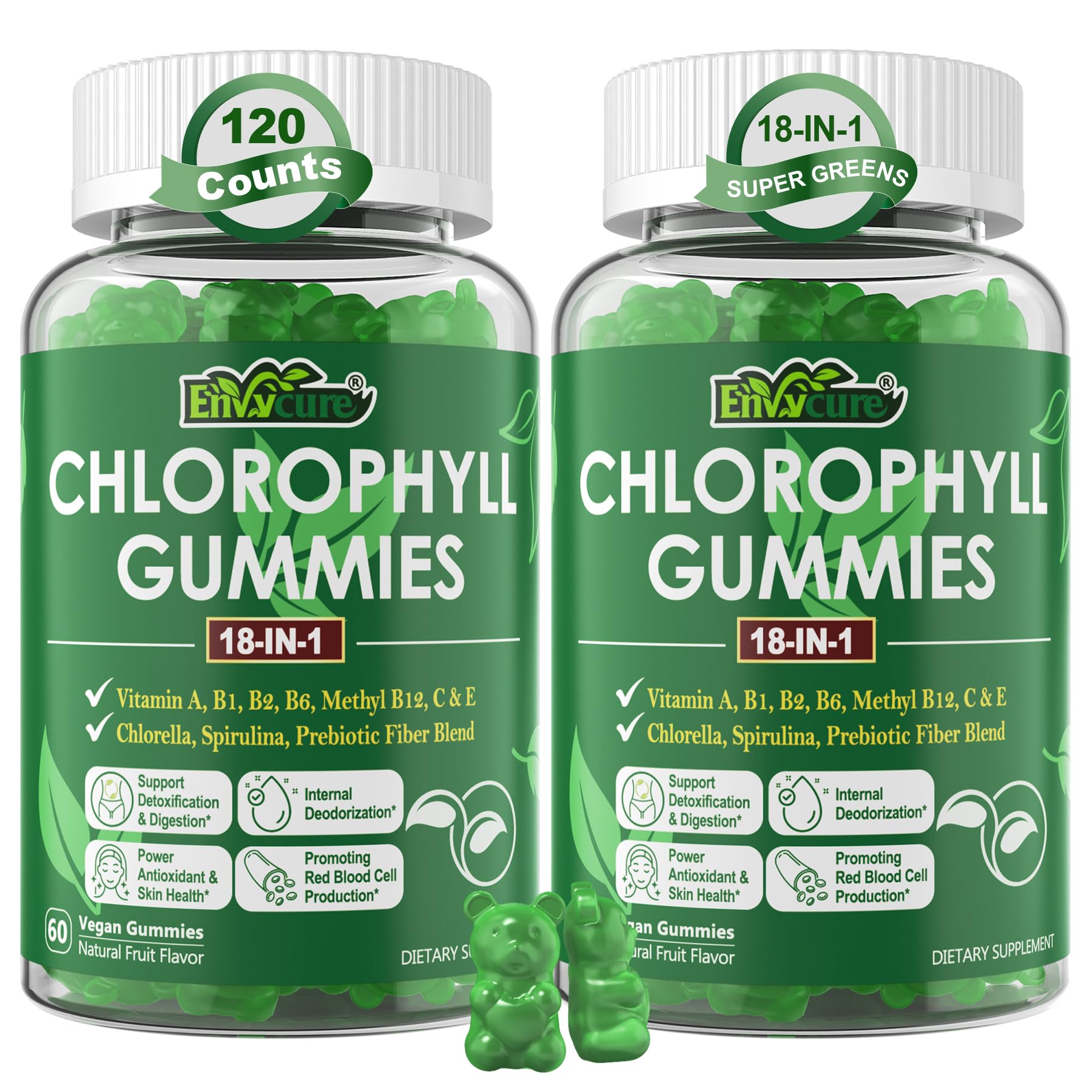 EnvyCure Chlorophyll Gummies 120 Gummies