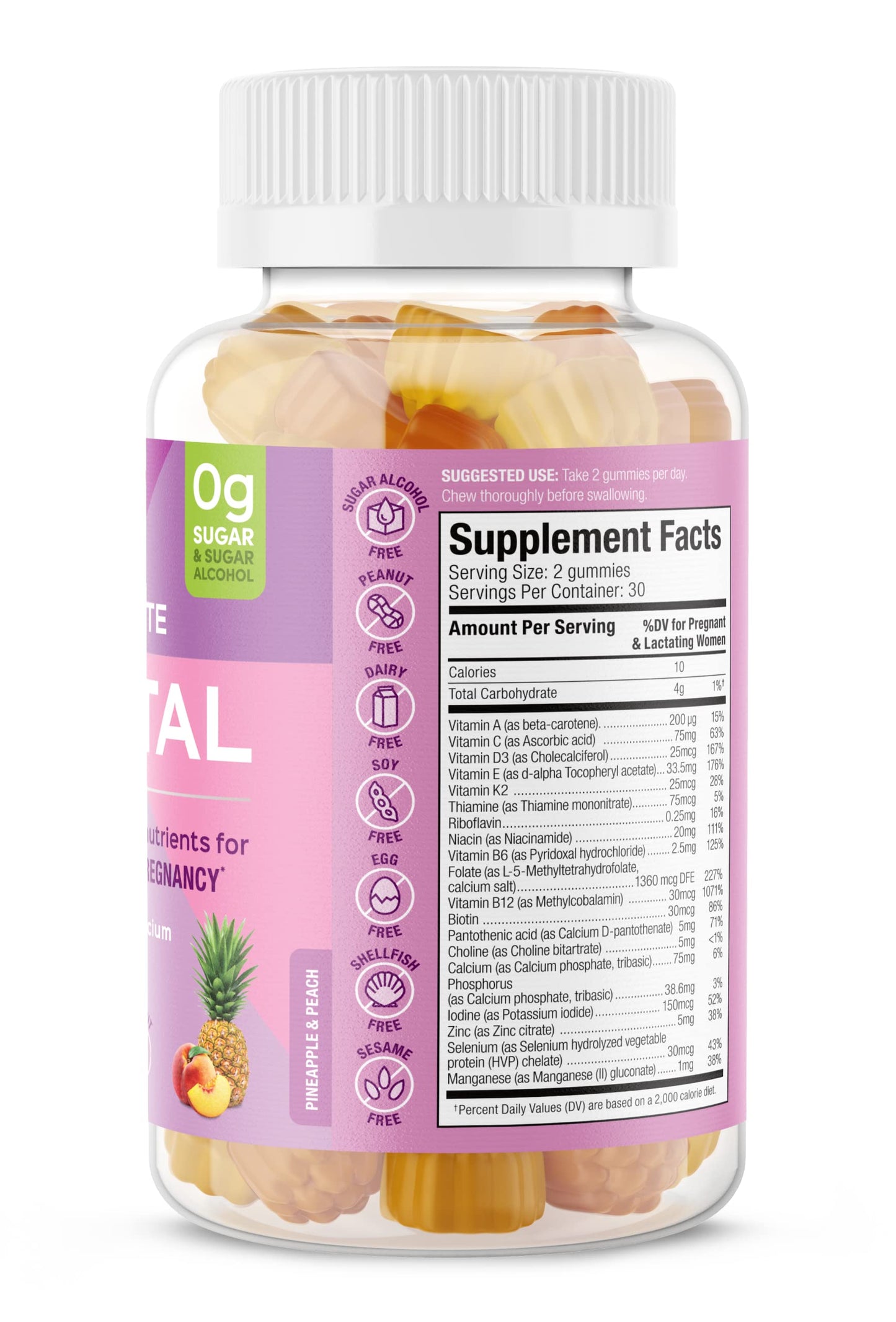 SUKU Prenatal Multivitamin Gummies 60 Count
