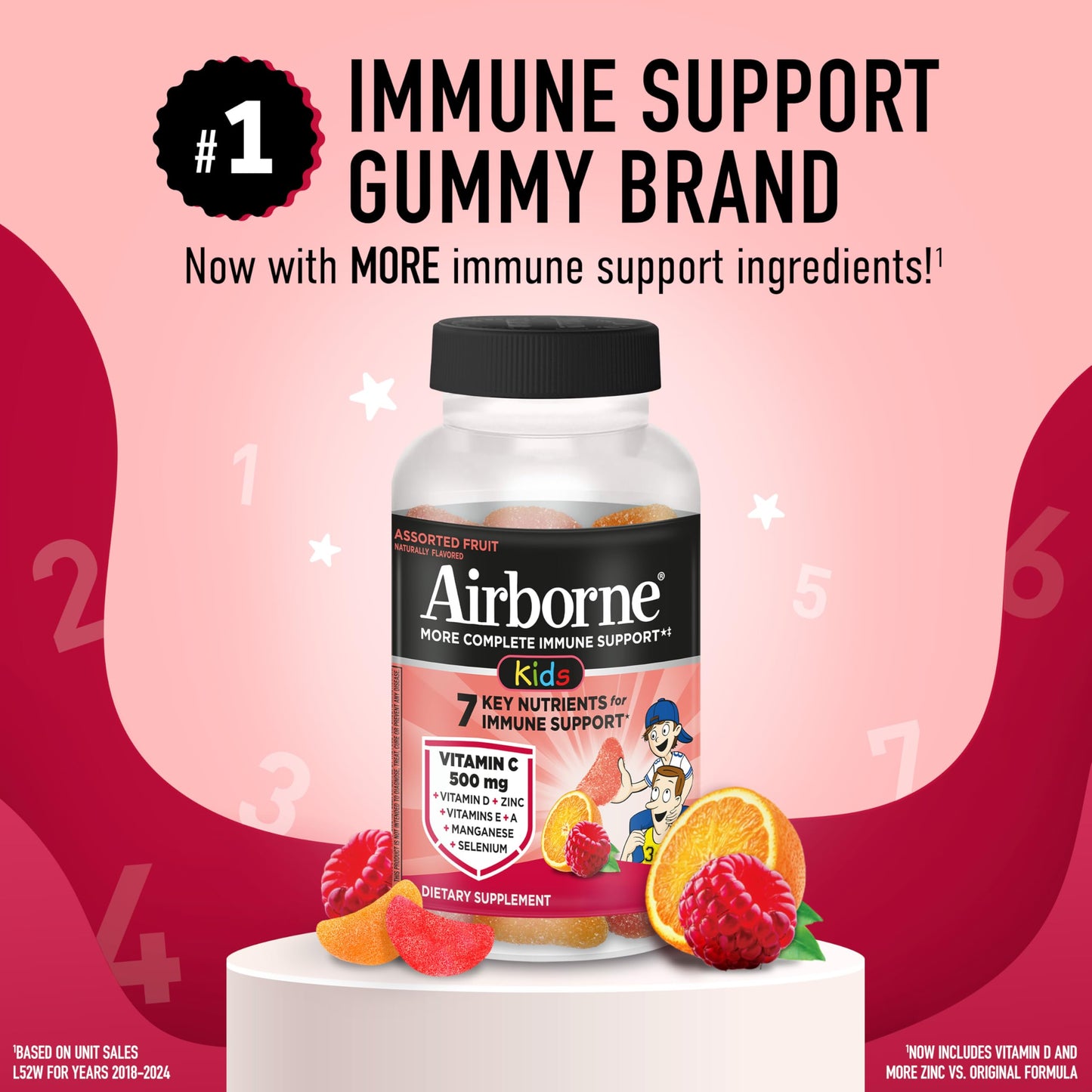 Airborne Kids Immune Support Gummies, 42 Count