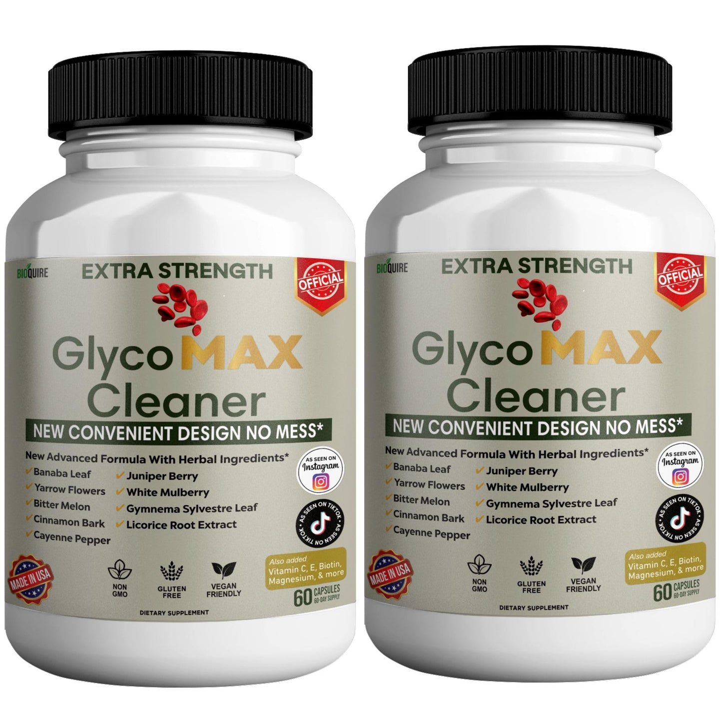 BIOQUIRE GlycoMAX Cleaner Extra Strength Capsules 60