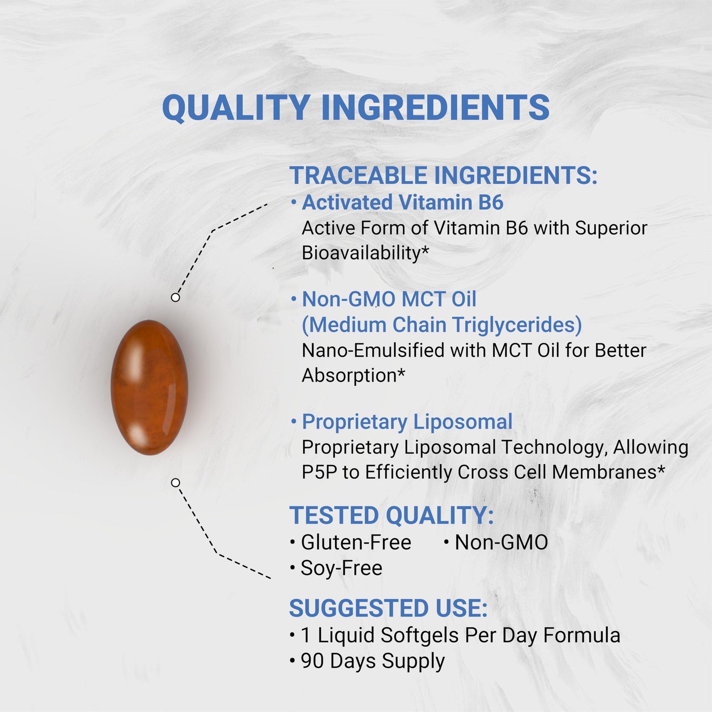 Naturalis Liposomal P-5-P 50mg Softgels 90 Count