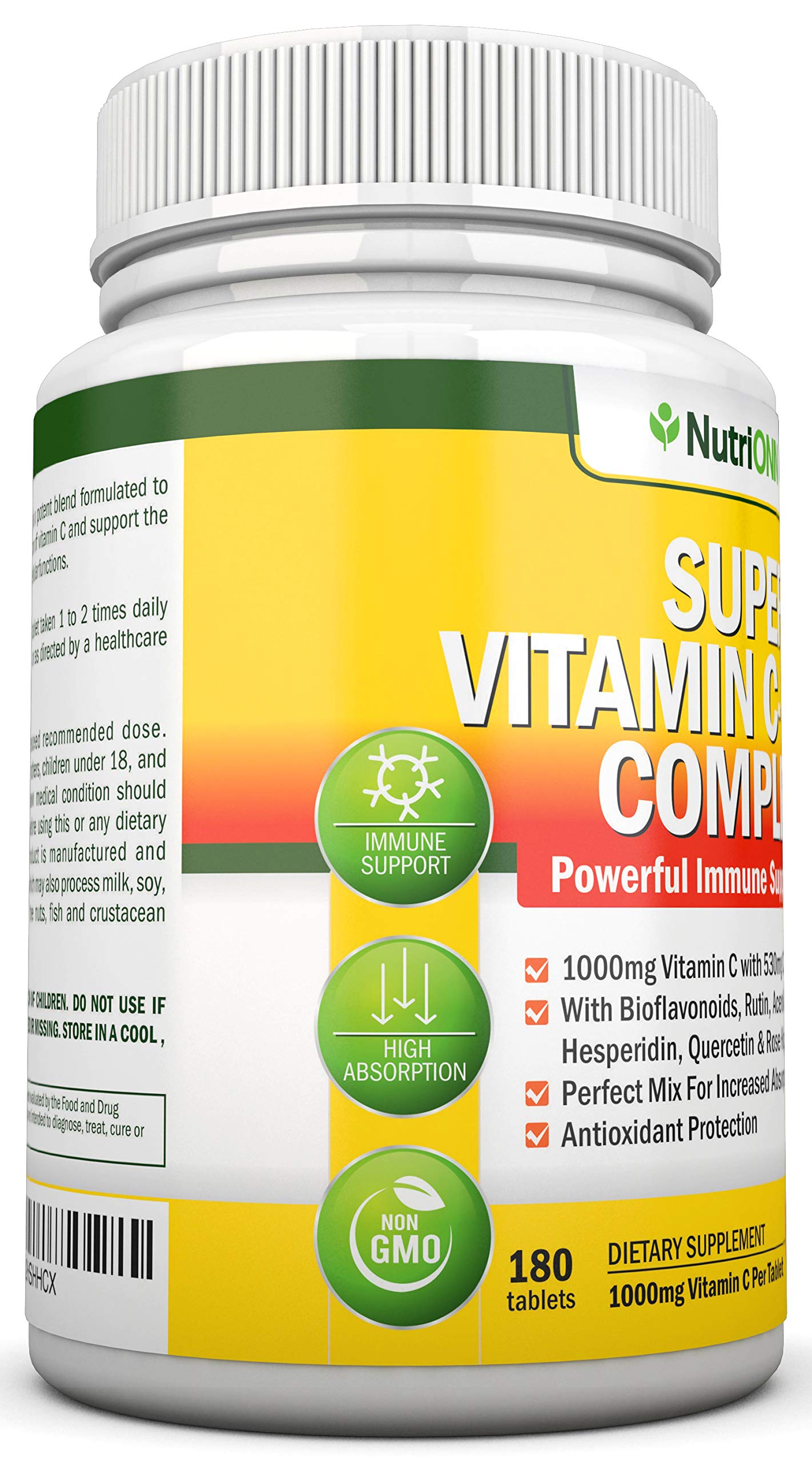 NutriONN Super Vitamin C Complex 1695mg 180 Tablets