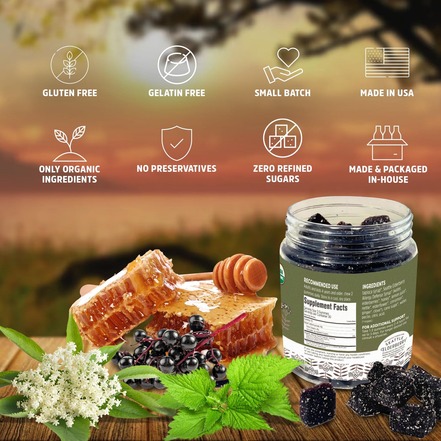 Seattle Elderberry Allergy Defense Gummies 1 Count