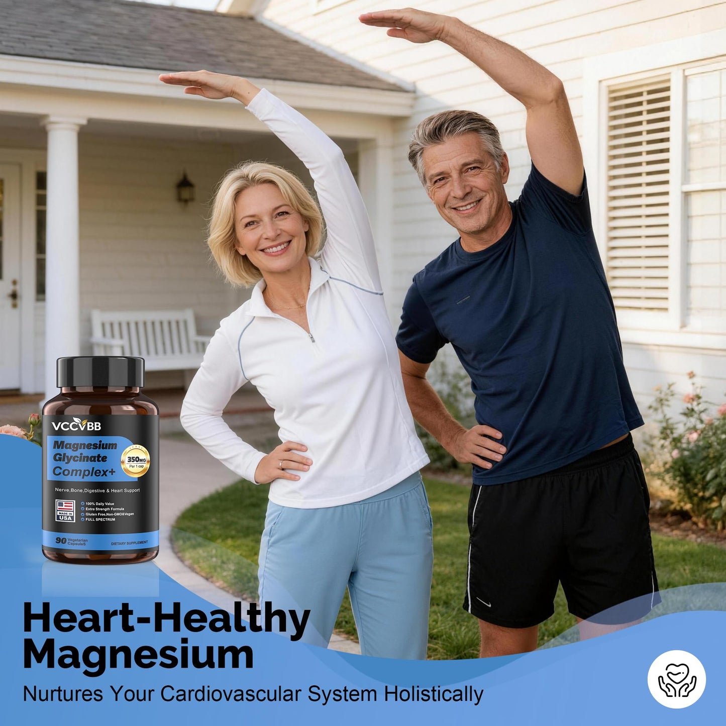 VCCVBB 12-in-1 Magnesium Complex 350mg Capsule, 90 Capsules