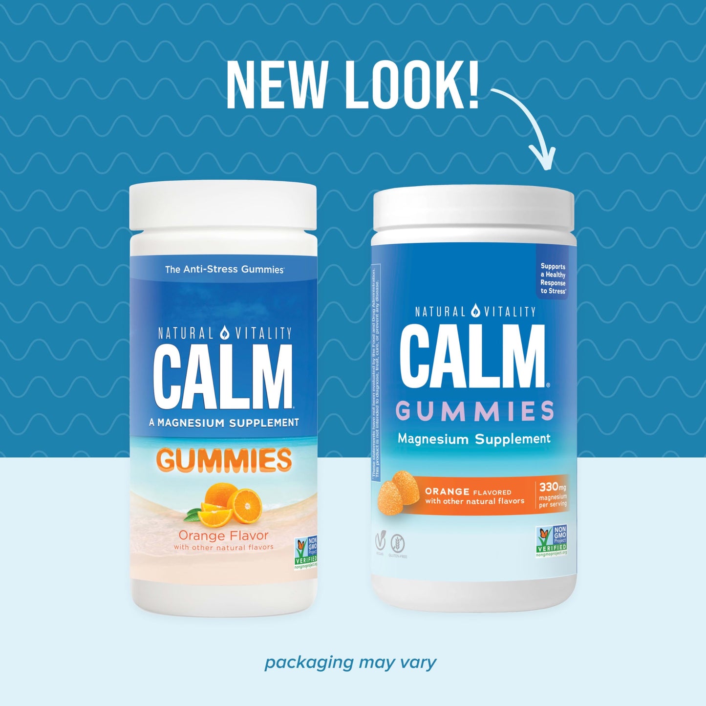 Natural Vitality CALM Magnesium Gummies 60 Count