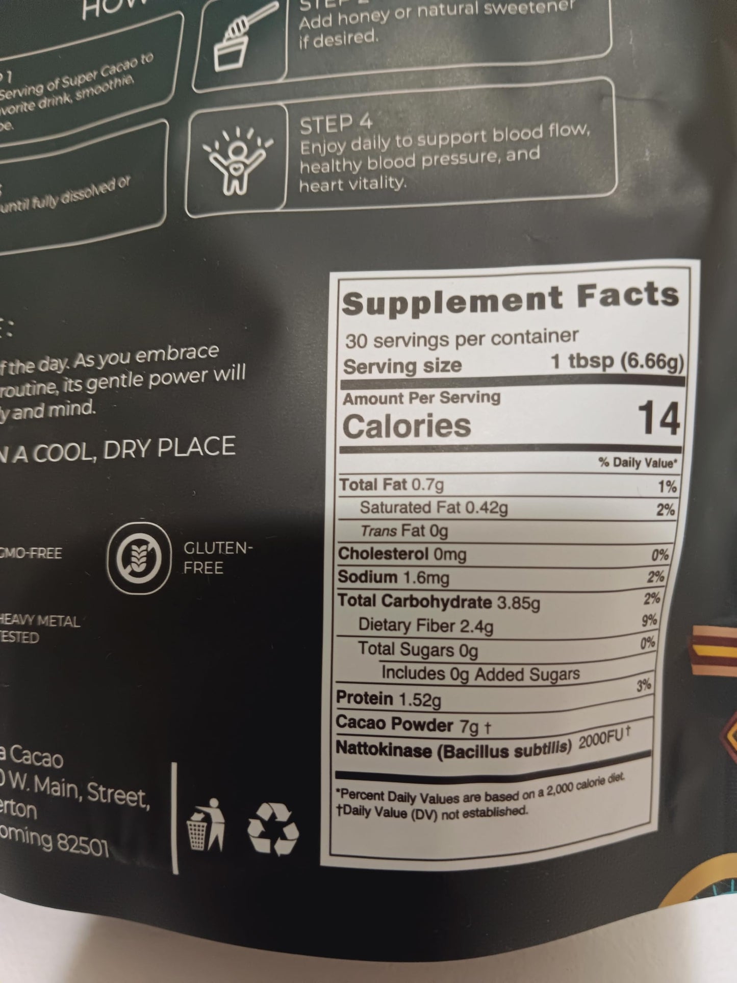 Generic Maia Ceremonia Cacao Super Cacao High Flavonols Powder 14