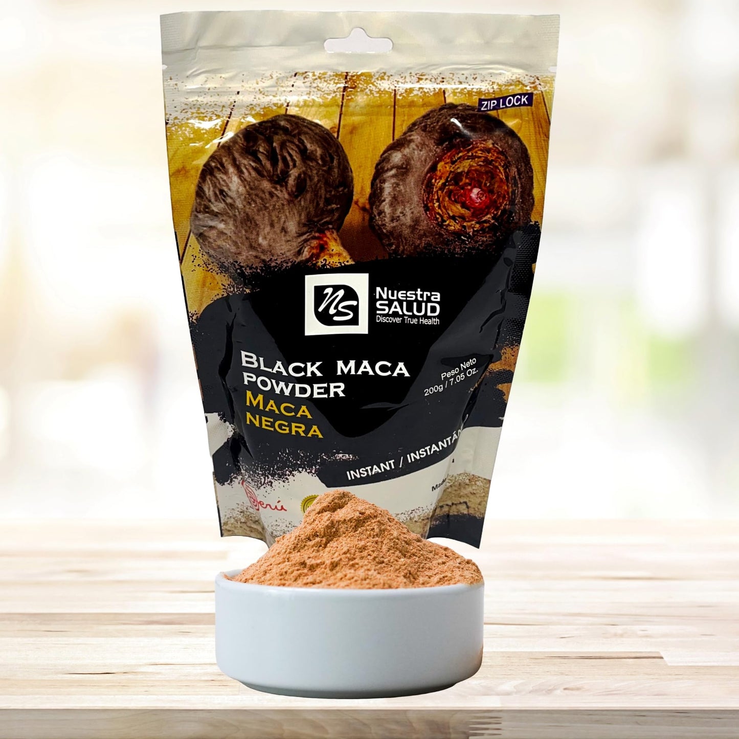 Nuestra NS Salud Black Maca Powder 7.05 Ounce