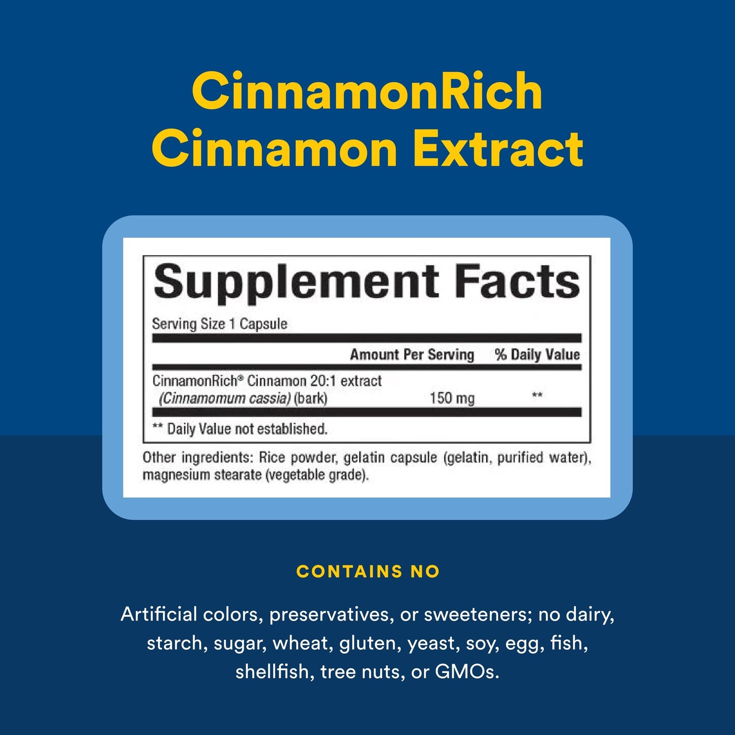 Natural Factors WellBetX CinnamonRich Extract 150 mg, 60 Capsules