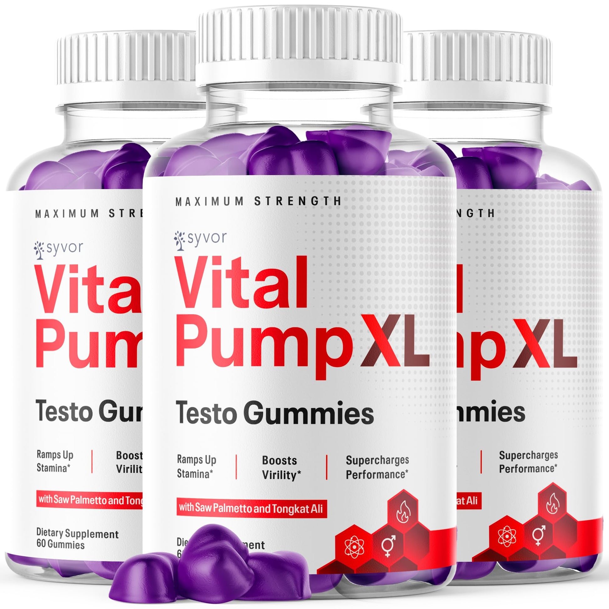 Syvor Vital Pump XL Gummies 180 Gummies