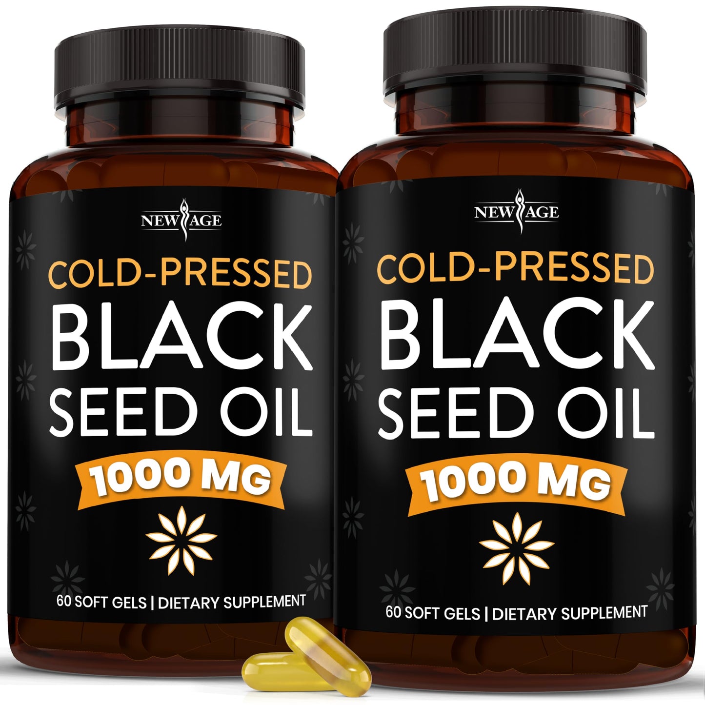 NEW AGE Black Seed Oil Softgel Capsules 120 Softgels