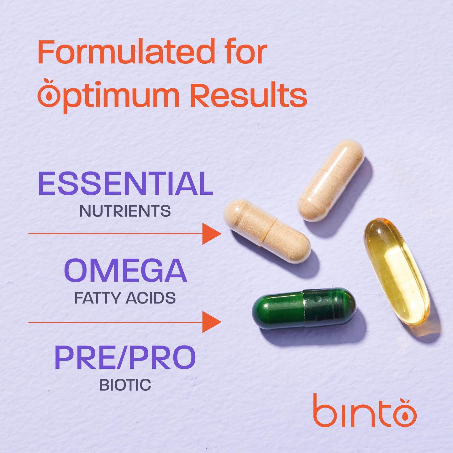 Binto Complete 4-in-1 Multi-Symptom Menopause Relief Kit Capsules, 30 Count