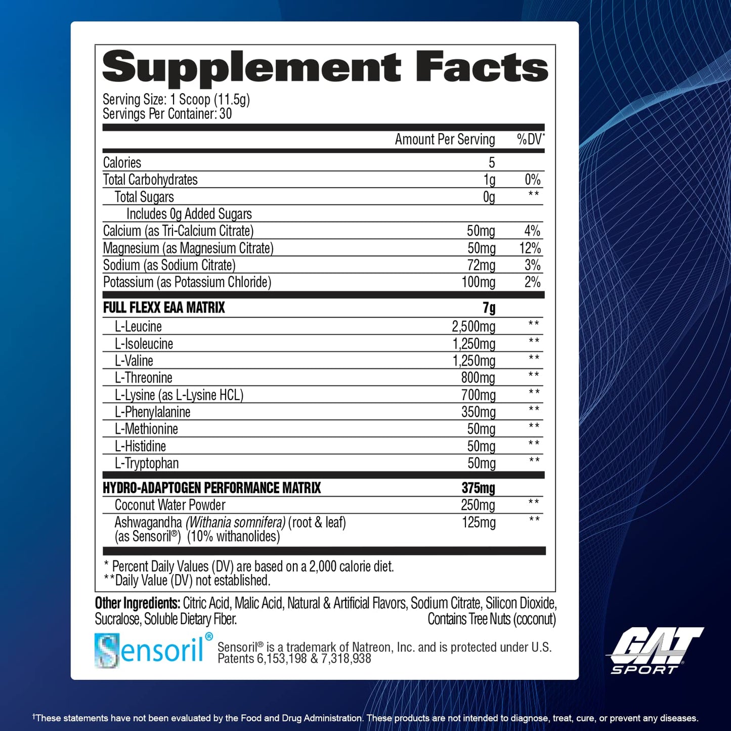 GAT SPORT Flexx EAAs + Hydration Powder, Orange Guava, 12.2 Ounces