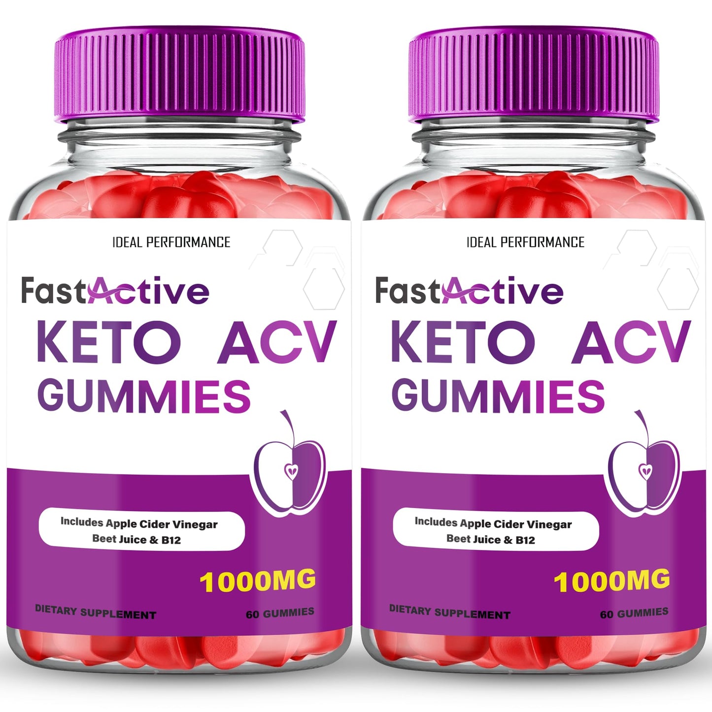 IDEAL PERFORMANCE Fast Active Keto ACV Gummies 120 Gummies