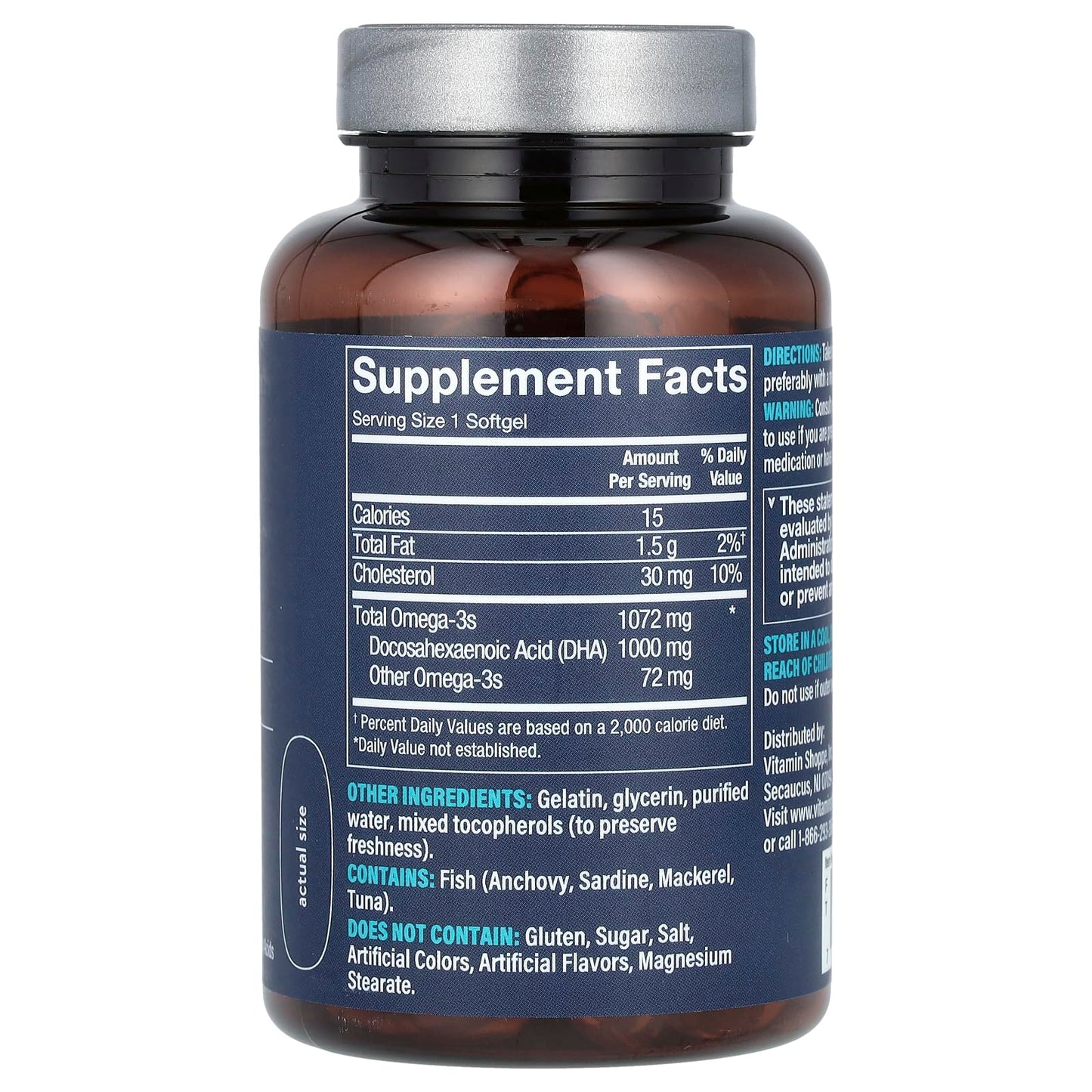 VIGUMYO DHA Omega Fatty Acids for Brain & Eye Support 1000 mg Softgels 60 Count