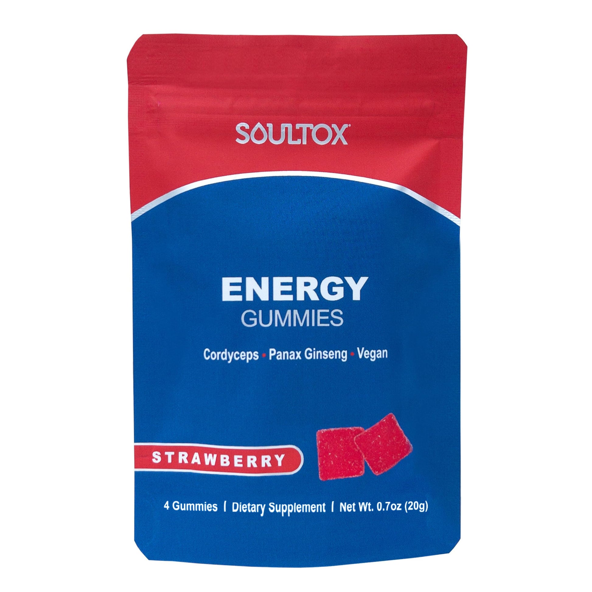 Lucky Soul Soultox Energy Mushroom Gummies, 1 Pack