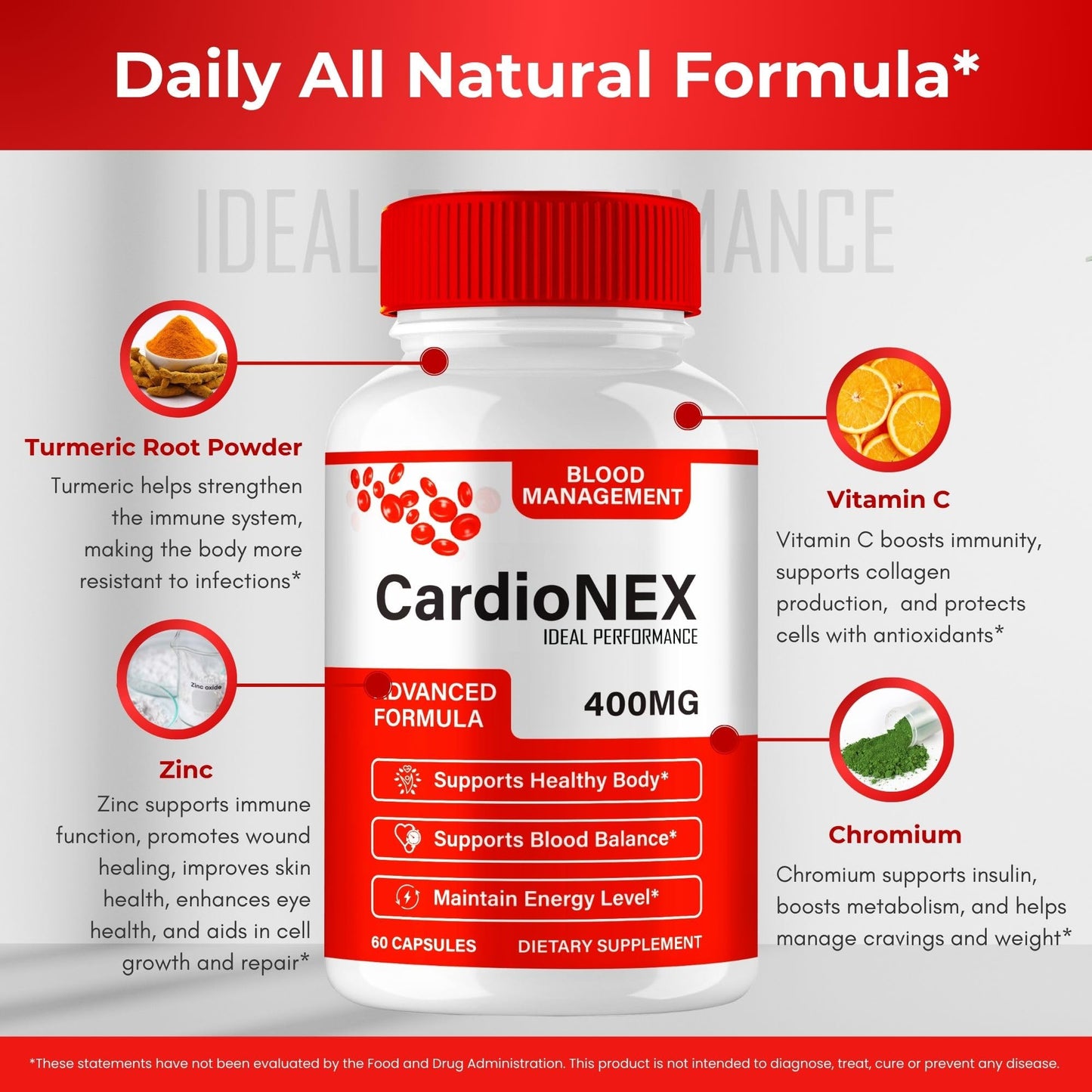 IDEAL PERFORMANCE CardioNEX Capsule, 60 Count