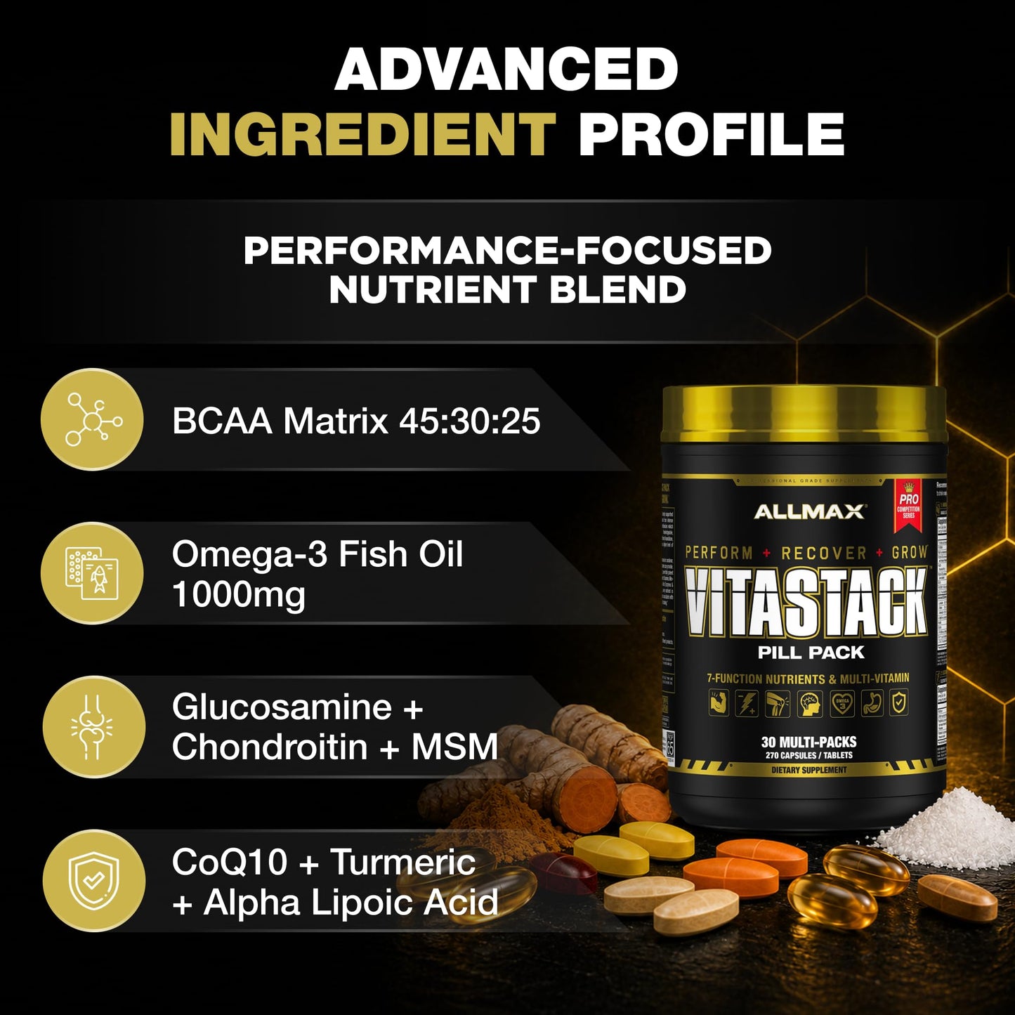 ALLMAX VITASTACK Multivitamin Tablets 270 Count