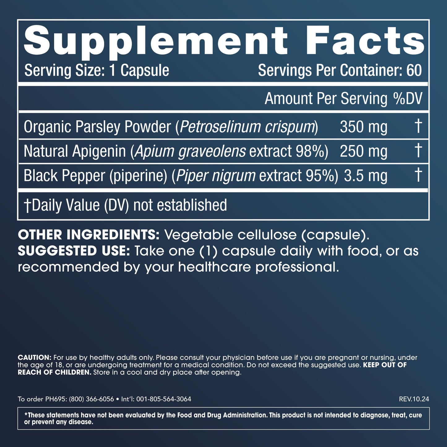 ProHealth Full Spectrum Apigenin Plus 60 Capsules
