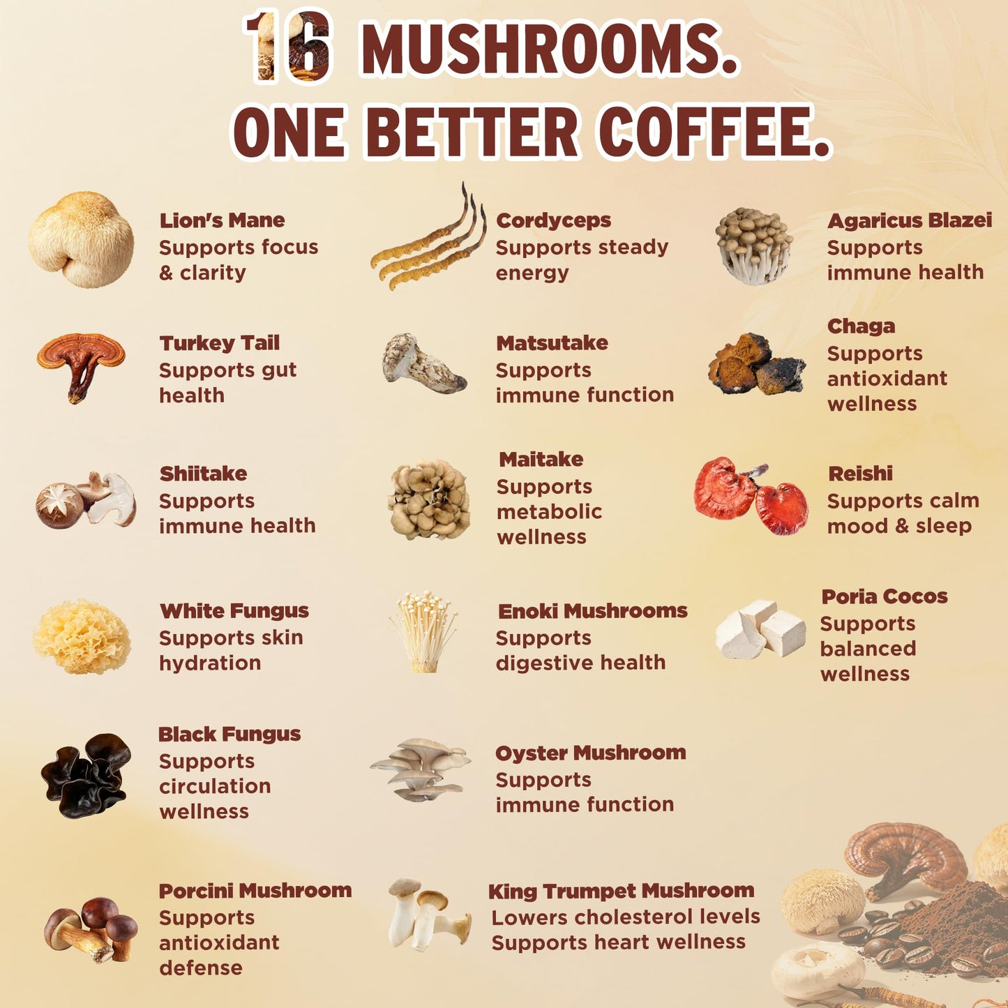 Velvetrust Mushroom Coffee Powder 6.35 Ounce