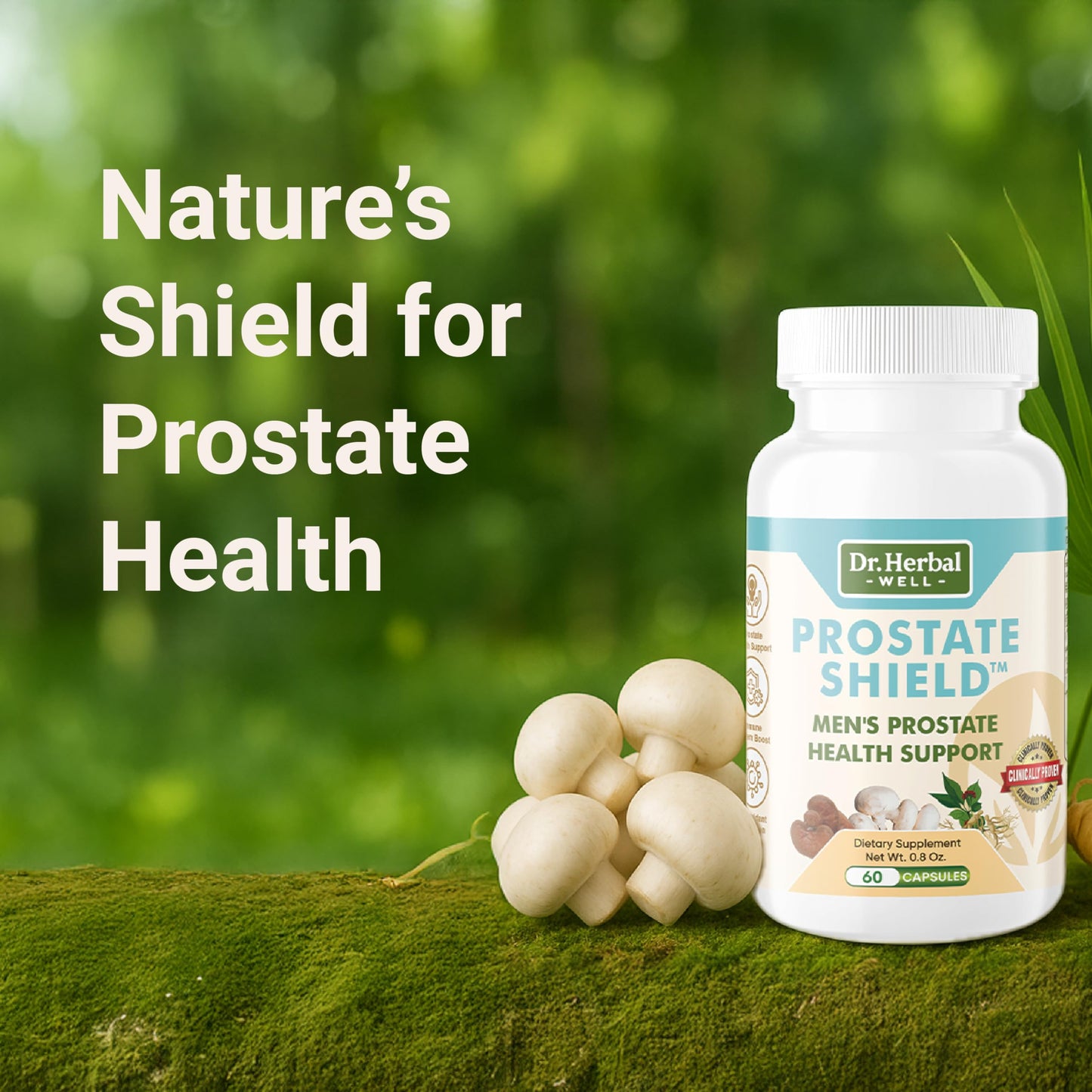 DR. HERBAL WELL Prostate Shield Capsules, 60 Count