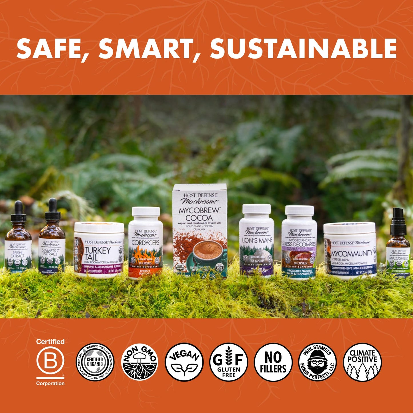 Host Defense MycoBotanicals Energy Capsules, 60 Count