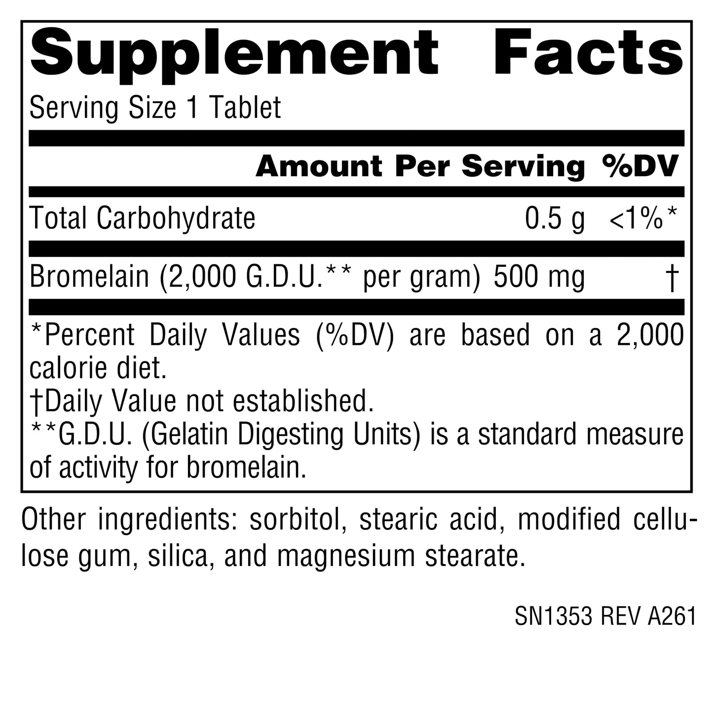 Source Naturals Bromelain Pineapple Enzyme Tablets, 30 Count