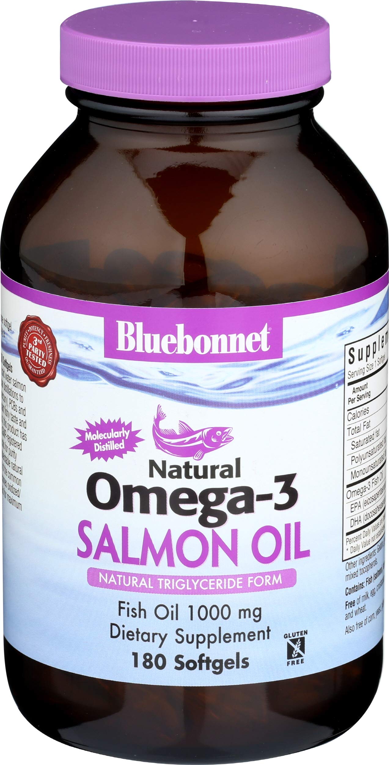 BlueBonnet Omega-3 (Salmon Oil) 1000 mg Softgel 180