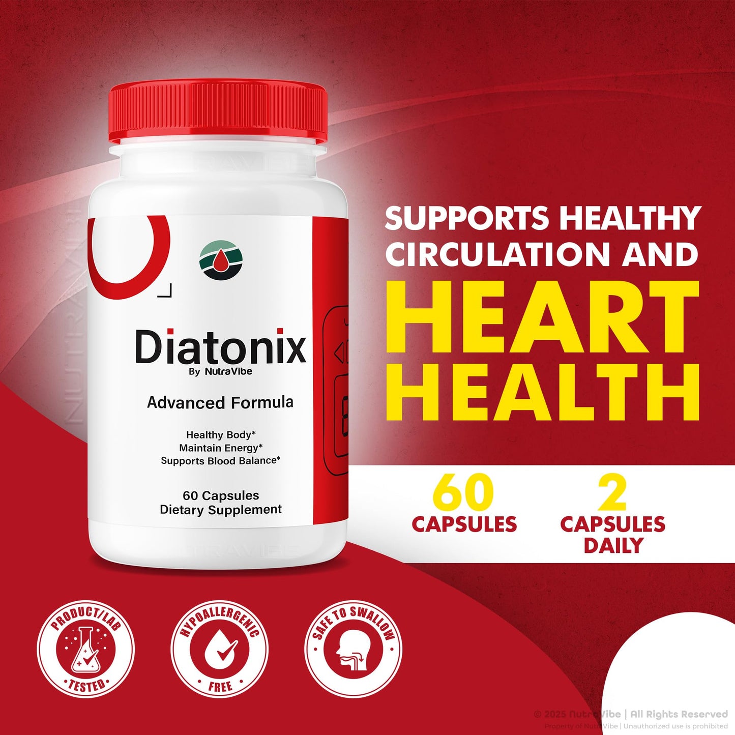 NutraVibe Diatonix Capsules 120 Capsules