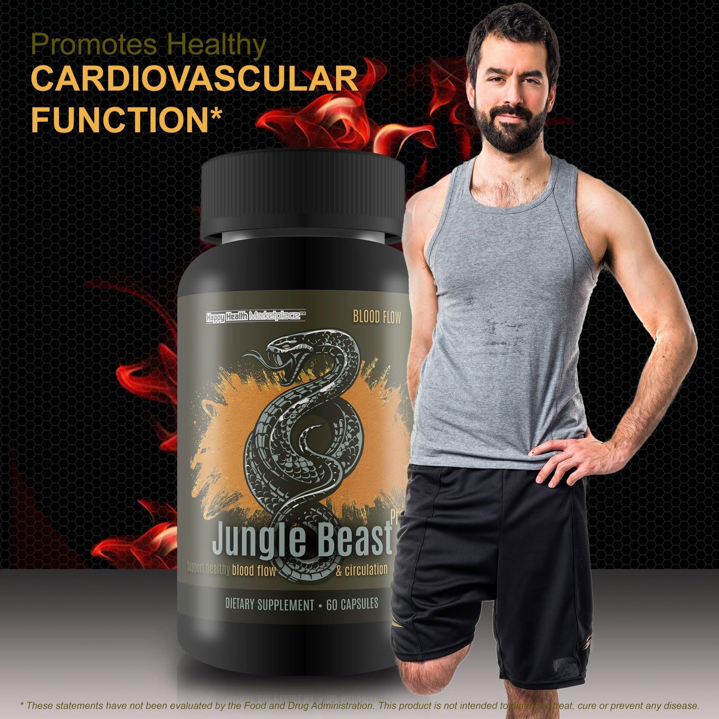 Happy Health Marketplace Jungle Beast Pro Flow Capsule 60 Count