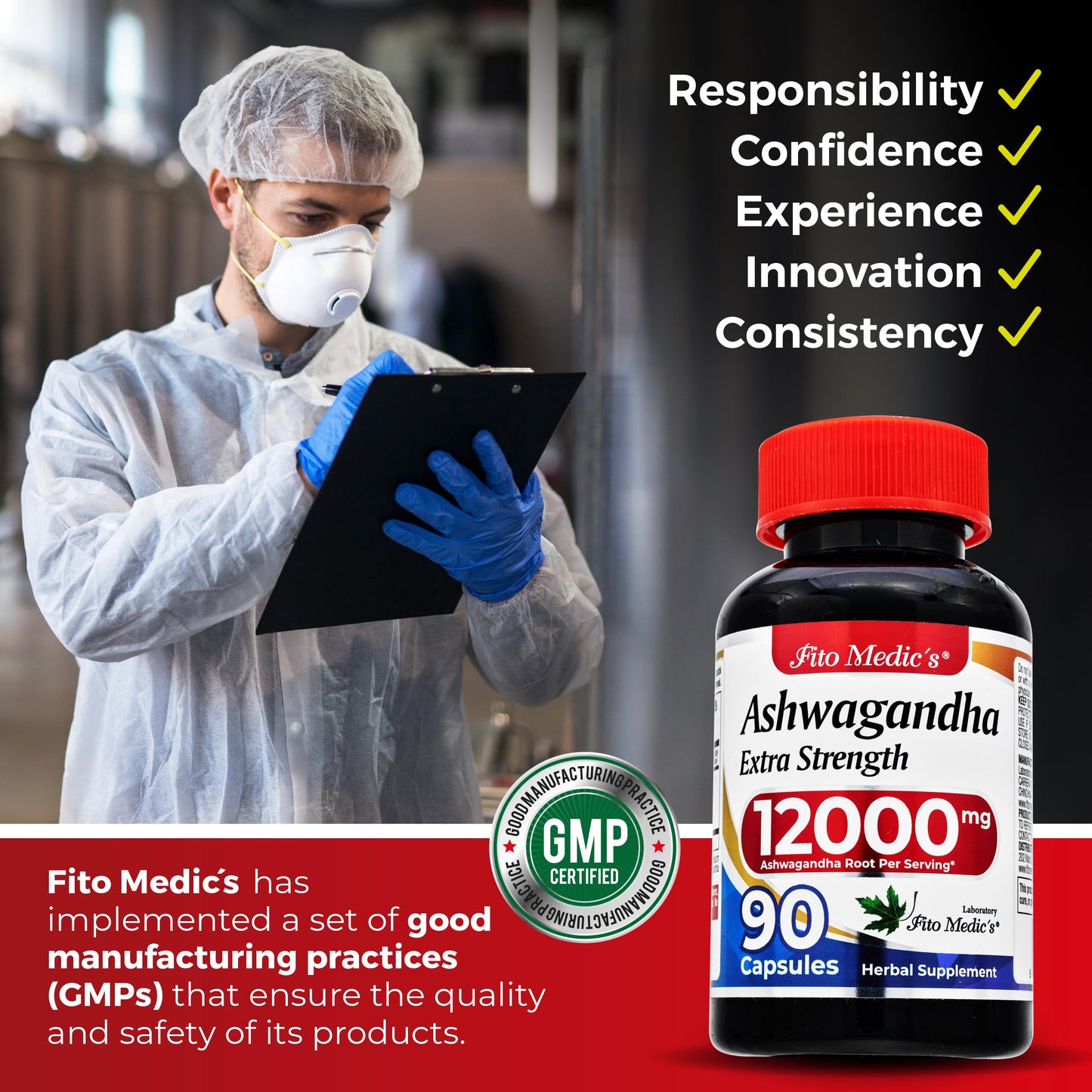 FITO MEDIC'S Ashwagandha Capsules 90 Count