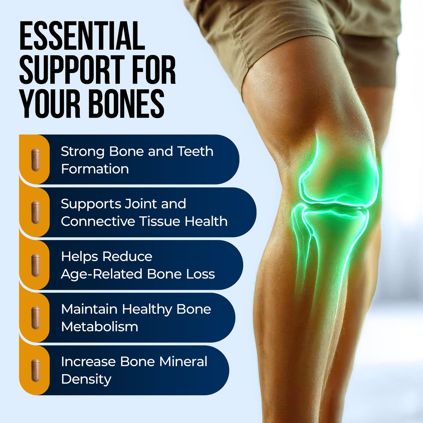 Nature's Nectar Bone & Joint Supplements for Men & Women, Capsules, 90