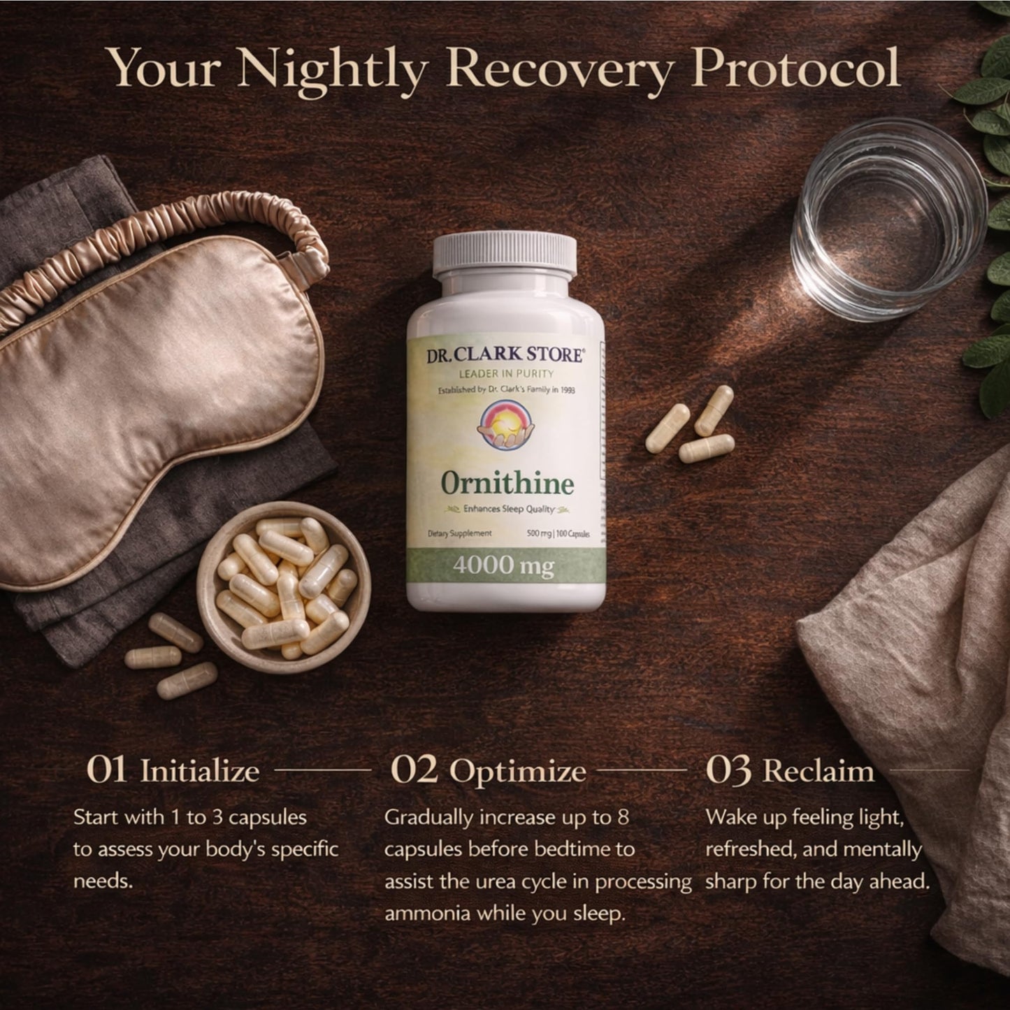 Dr Clark Store Ornithine Dietary Supplement Capsule 100 Capsules