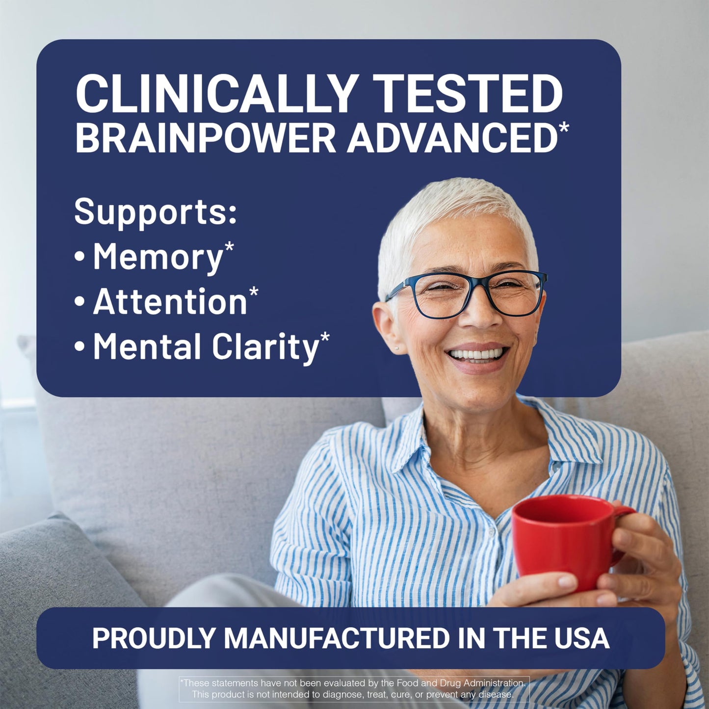 U.S. Doctors' Clinical BrainPower Advanced Clinically Tested Memory Supplement Capsules, 60 Count