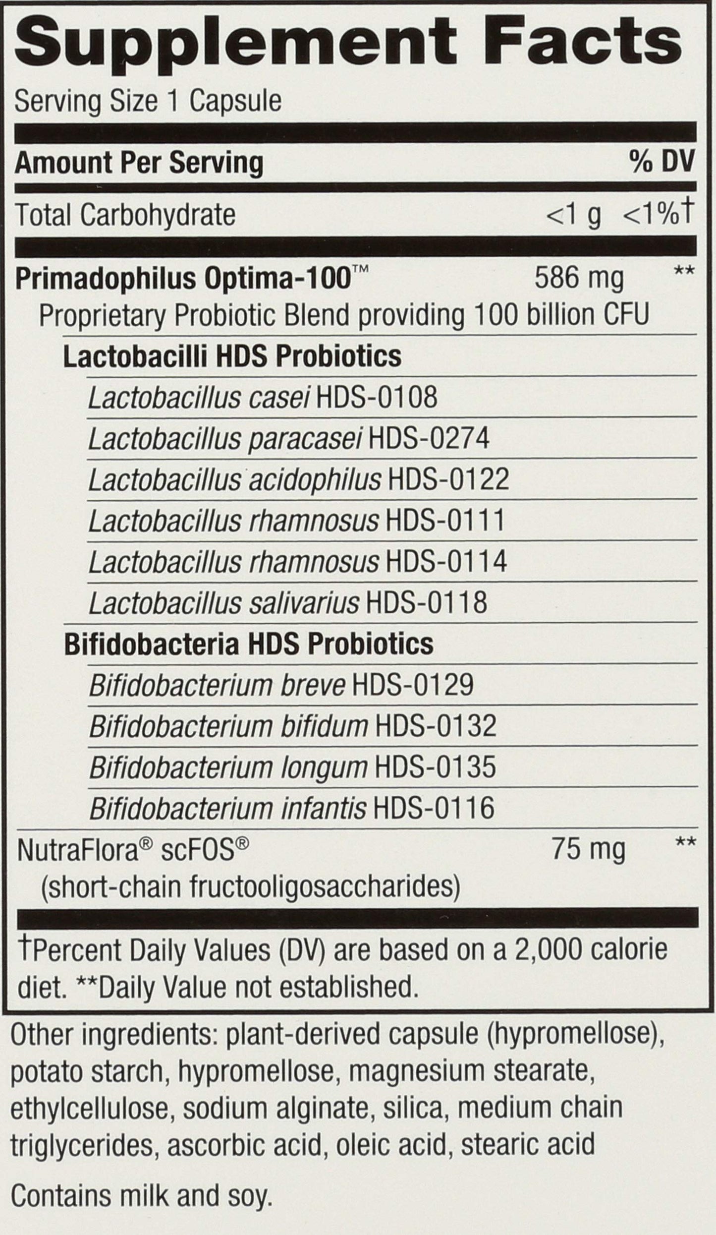 Nature's Way Fortify Optima Probiotic for Adults Capsules 30 Count