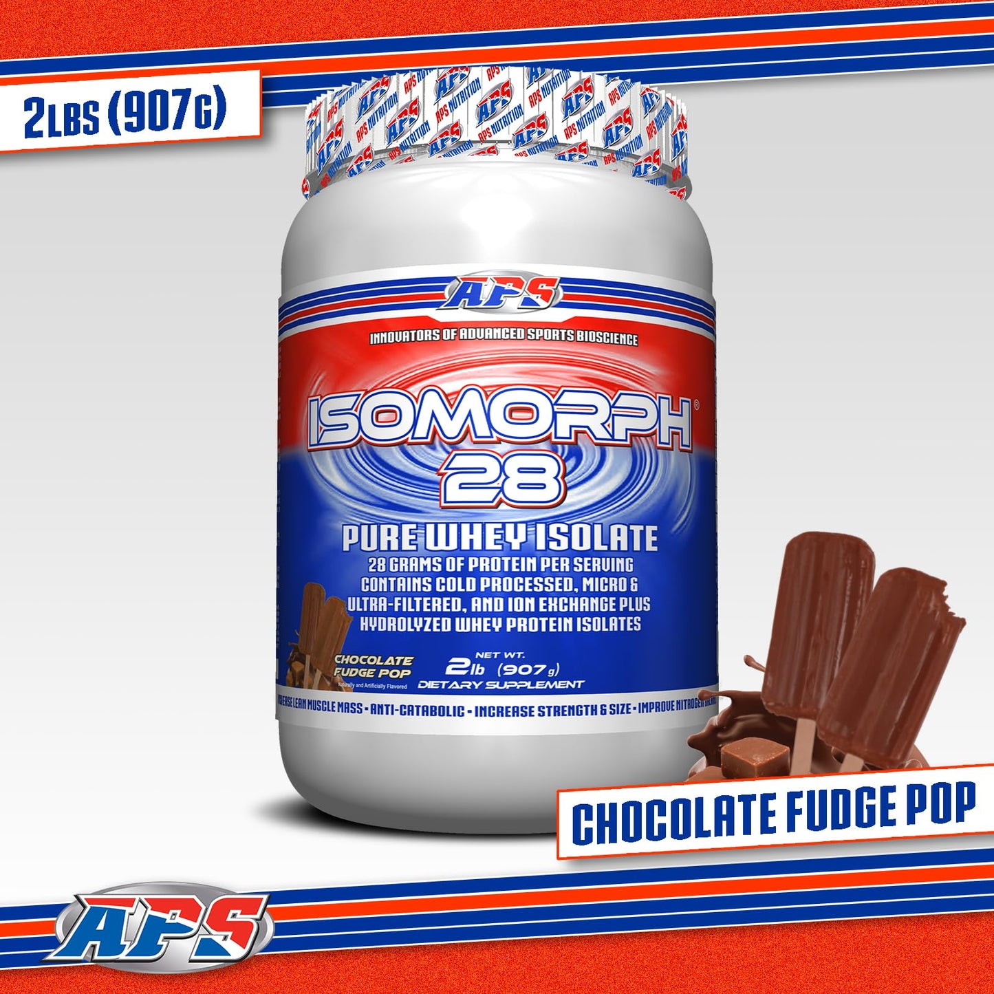 APS Nutrition Isomorph 28 Protein Powder Whey Isolate, 28g Protein, 2 lb, 32 Servings