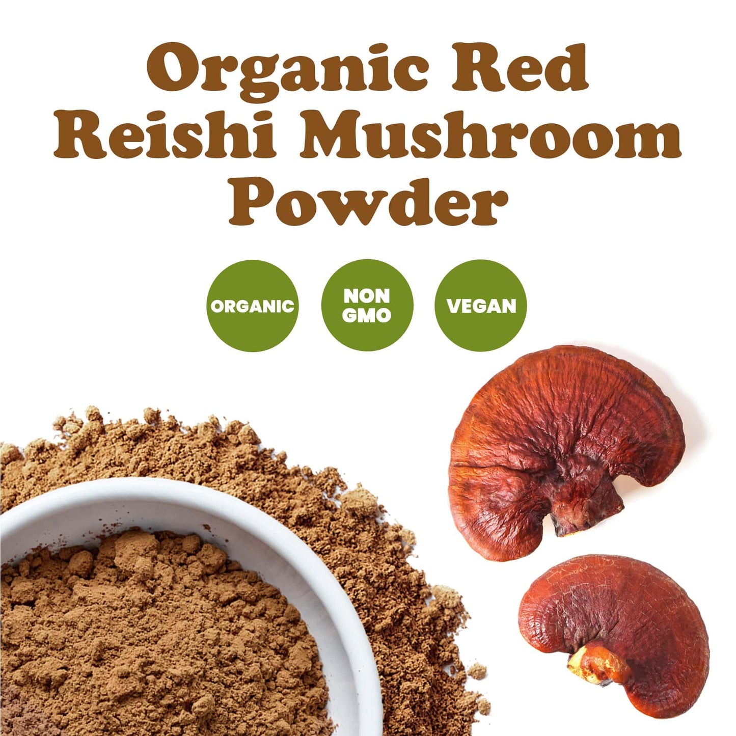 Food to Live Organic Red Reishi Mushroom Powder 24 oz
