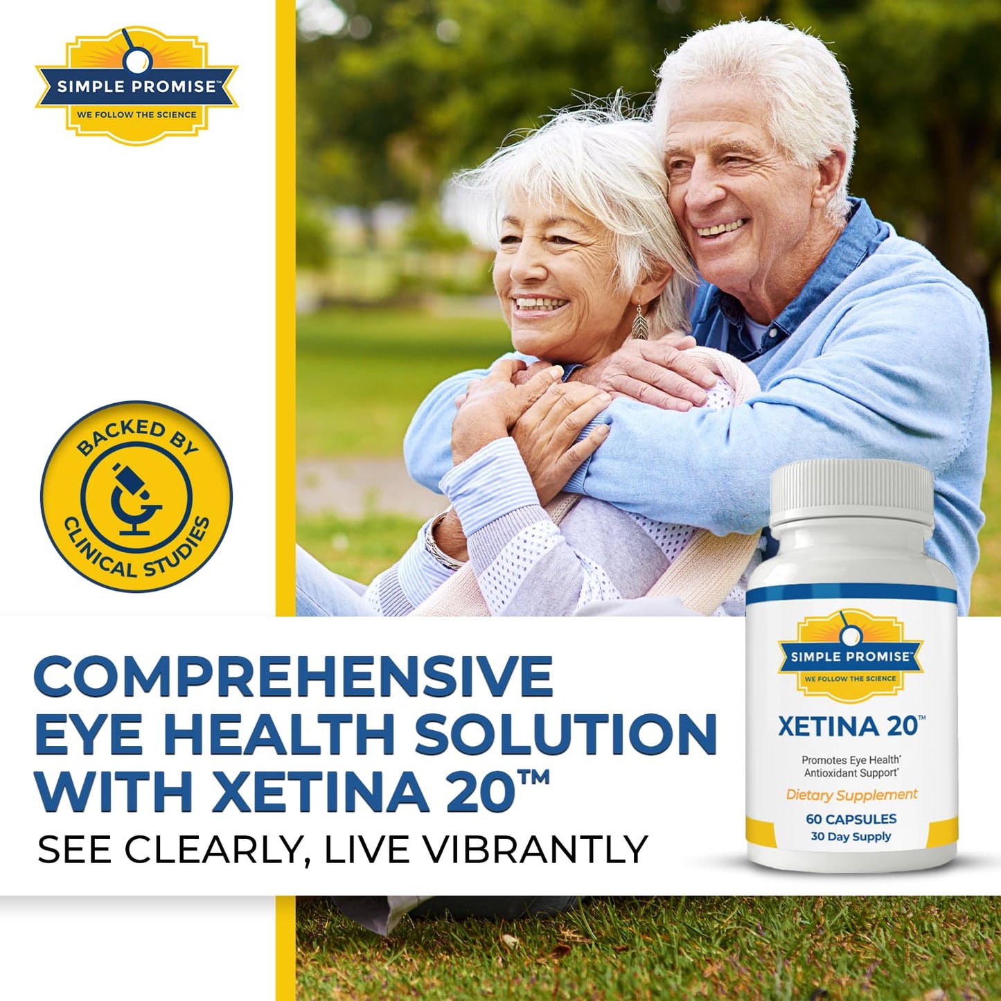 Simple Promise Xetina 20 Lutein and Zeaxanthin Supplements 60 Capsules