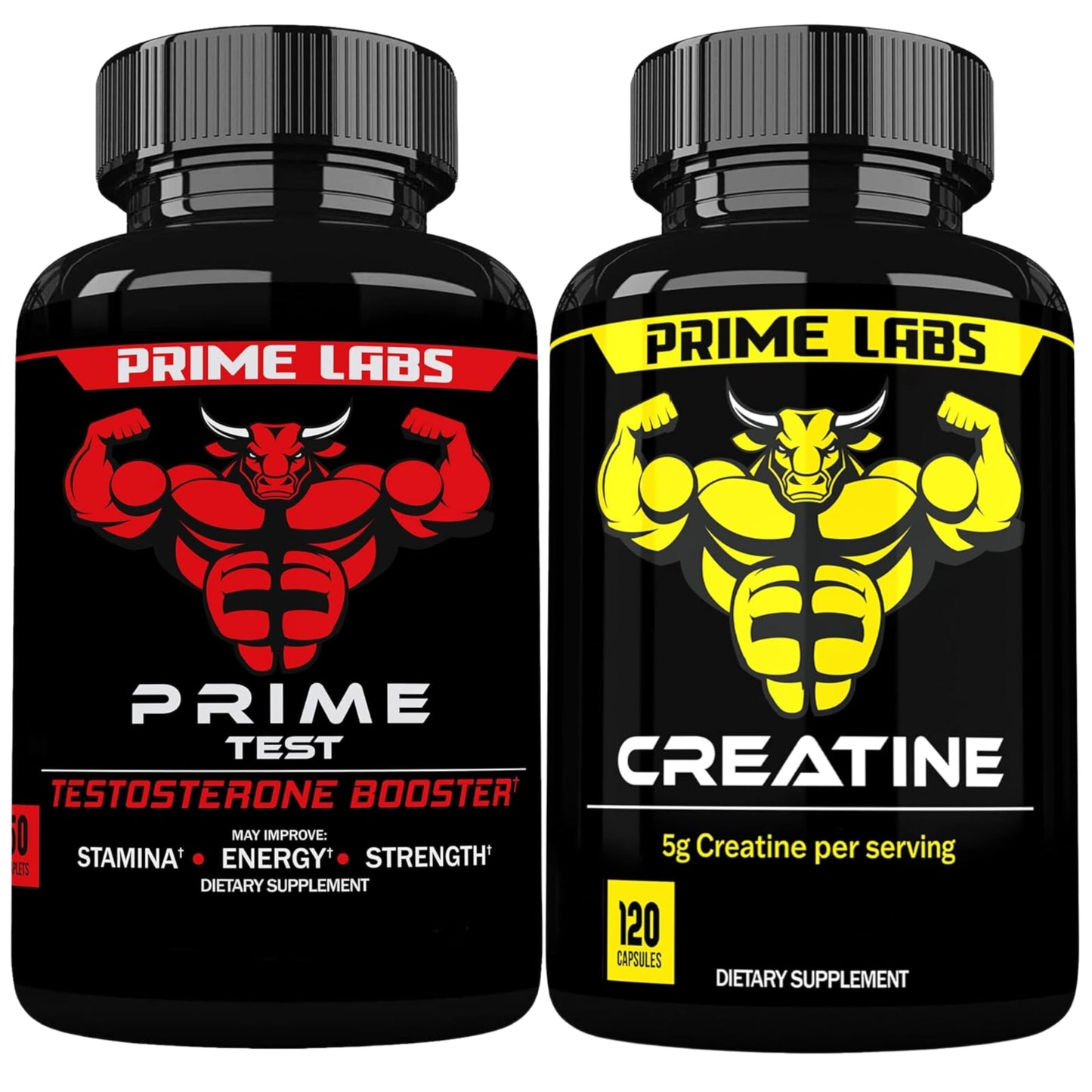 Prime Labs Prime Test + Creatine Capsules, 180 Capsules