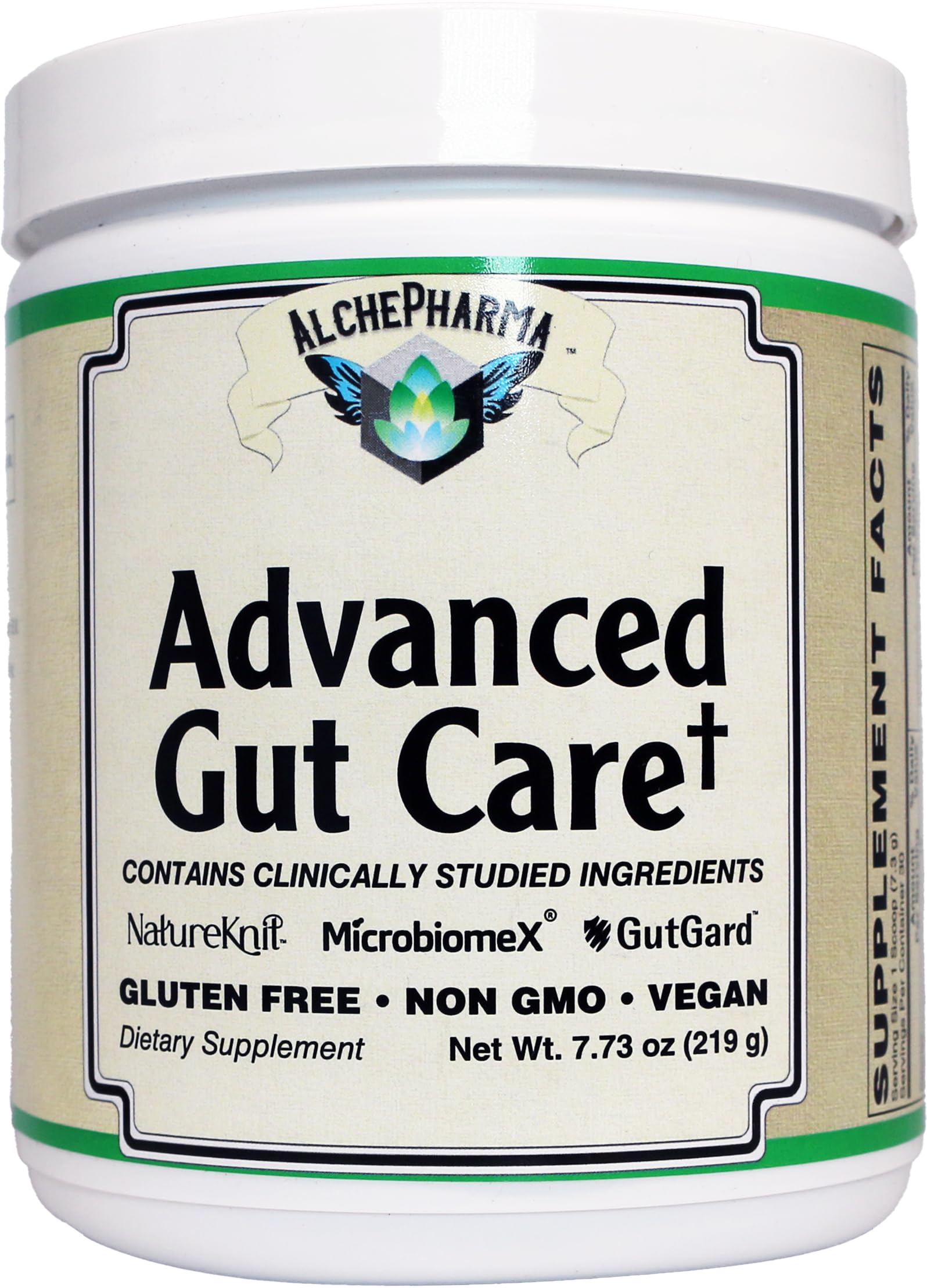 AlchePharma Advanced Gut Care Dietary Supplement Powder 3.86 Ounces