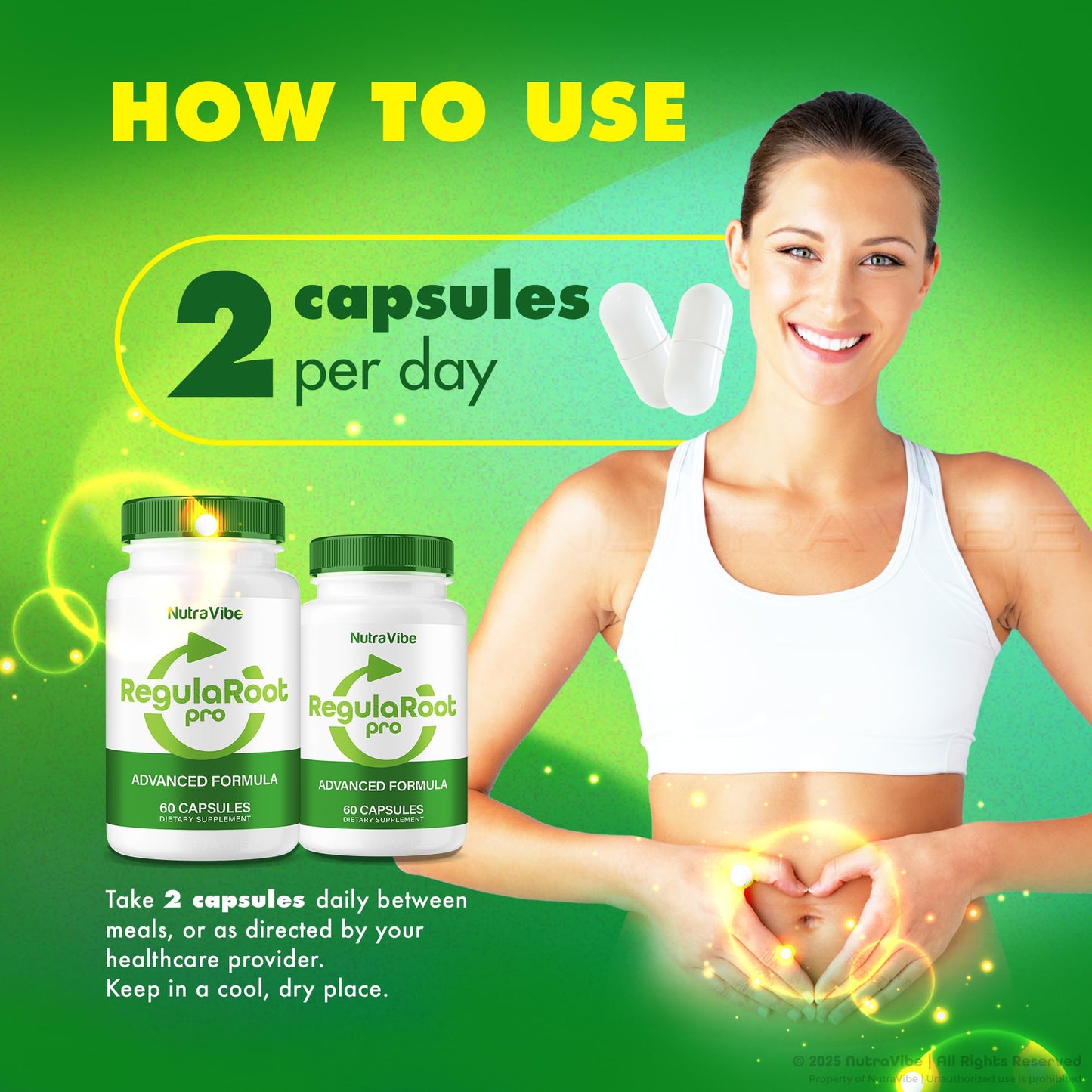 NutraVibe RegulaRoot Pro Capsule 60 Count