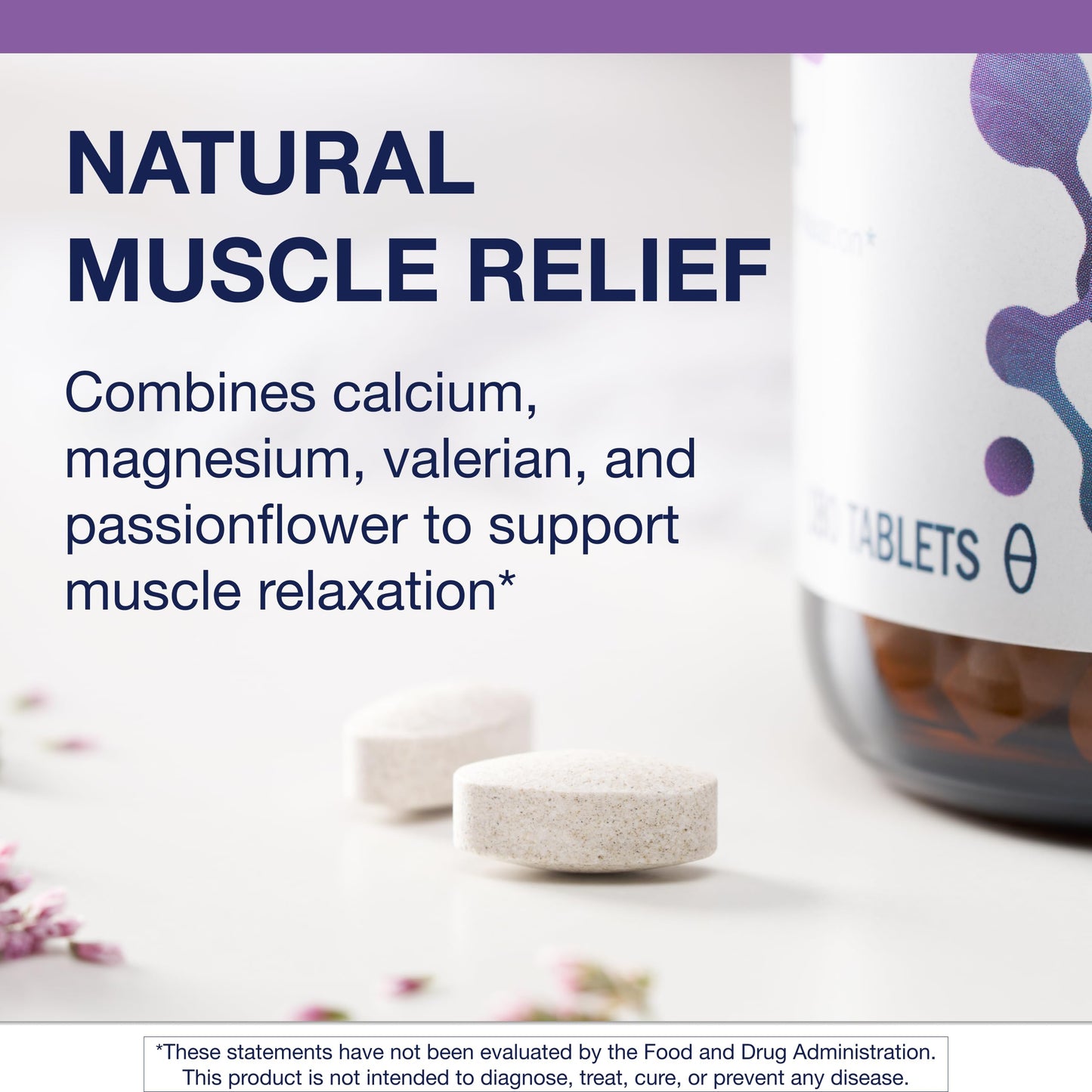Metagenics MyoCalm Calcium & Magnesium Supplement for Muscle Relaxation with Passionflower & Valerian Root for Enhanced Absorption, Non-GMO, Gluten-Free & Vegetarian, 180 Tablets