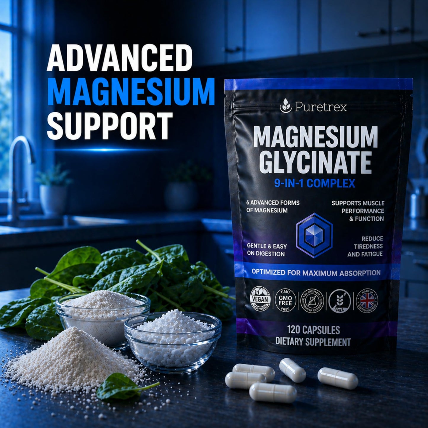 PURETREX Magnesium Glycinate Complex Capsule, 1 Capsule