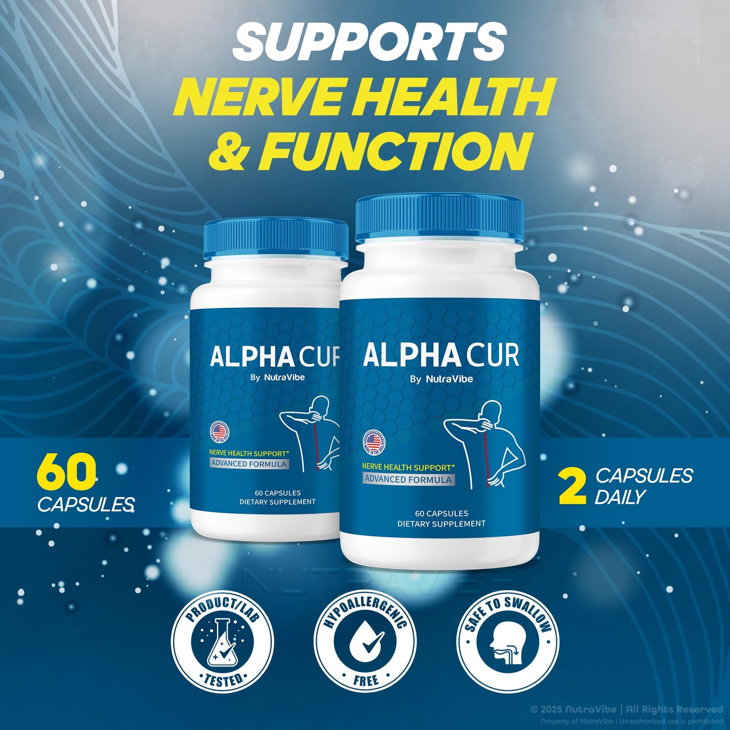 NutraVibe AlphaCur Capsules 60 Count