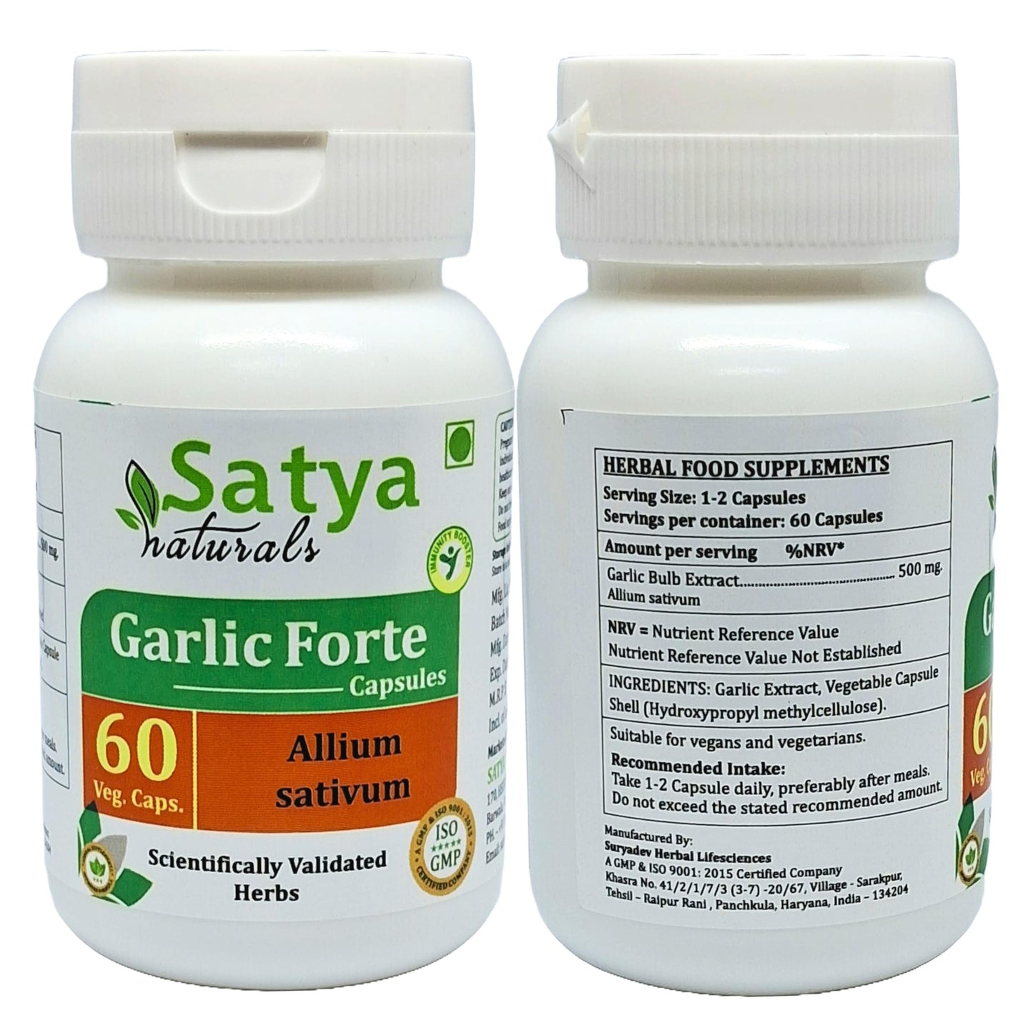 Satya Naturals Garlic Forte Capsule 120 Count