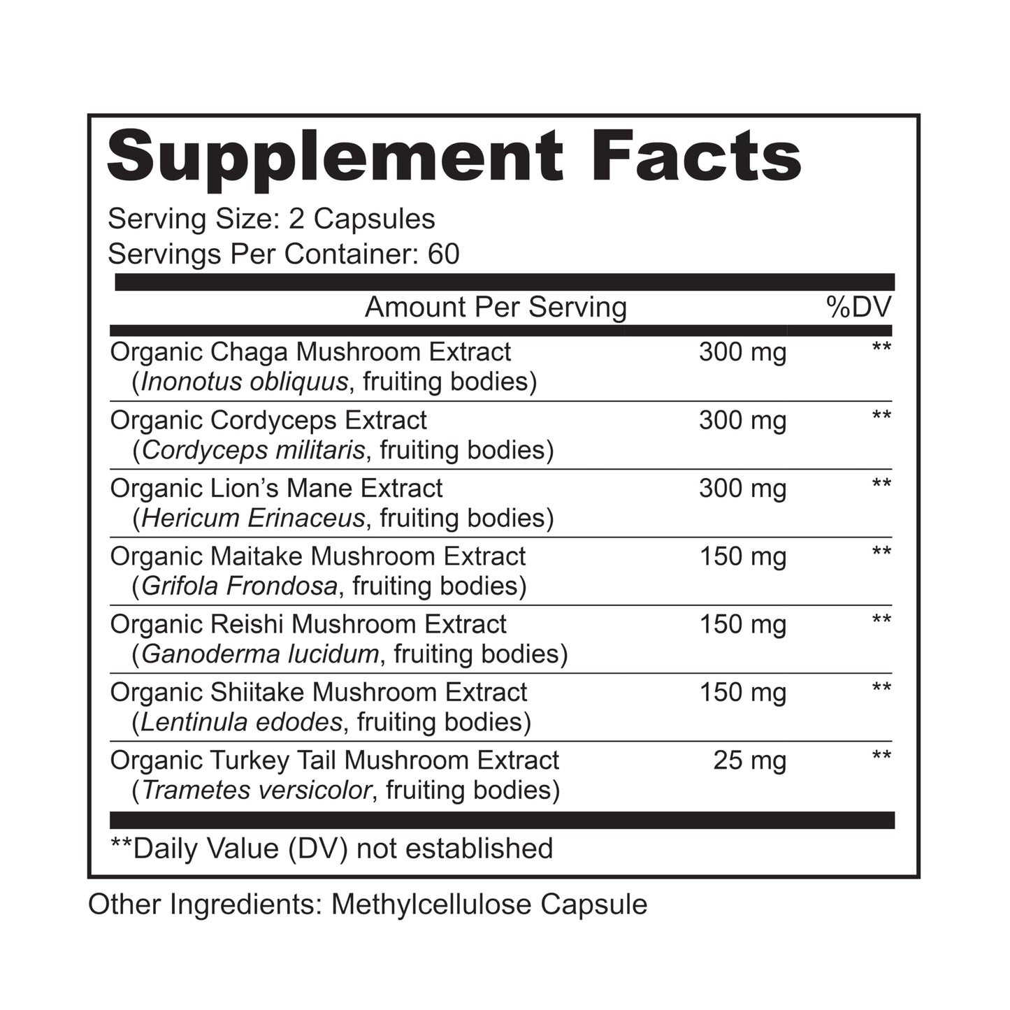LIVELY VITAMIN CO Mushroom Magic 120 Capsules