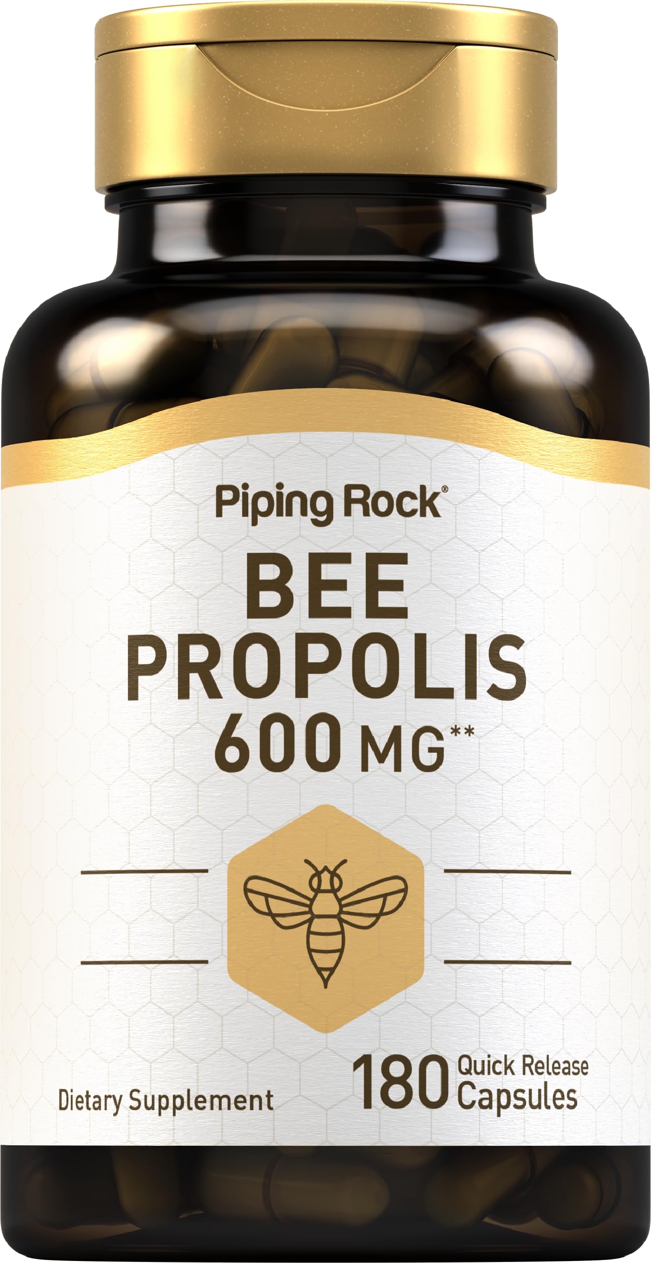 Piping Rock Bee Propolis Extract Capsules 180 Count